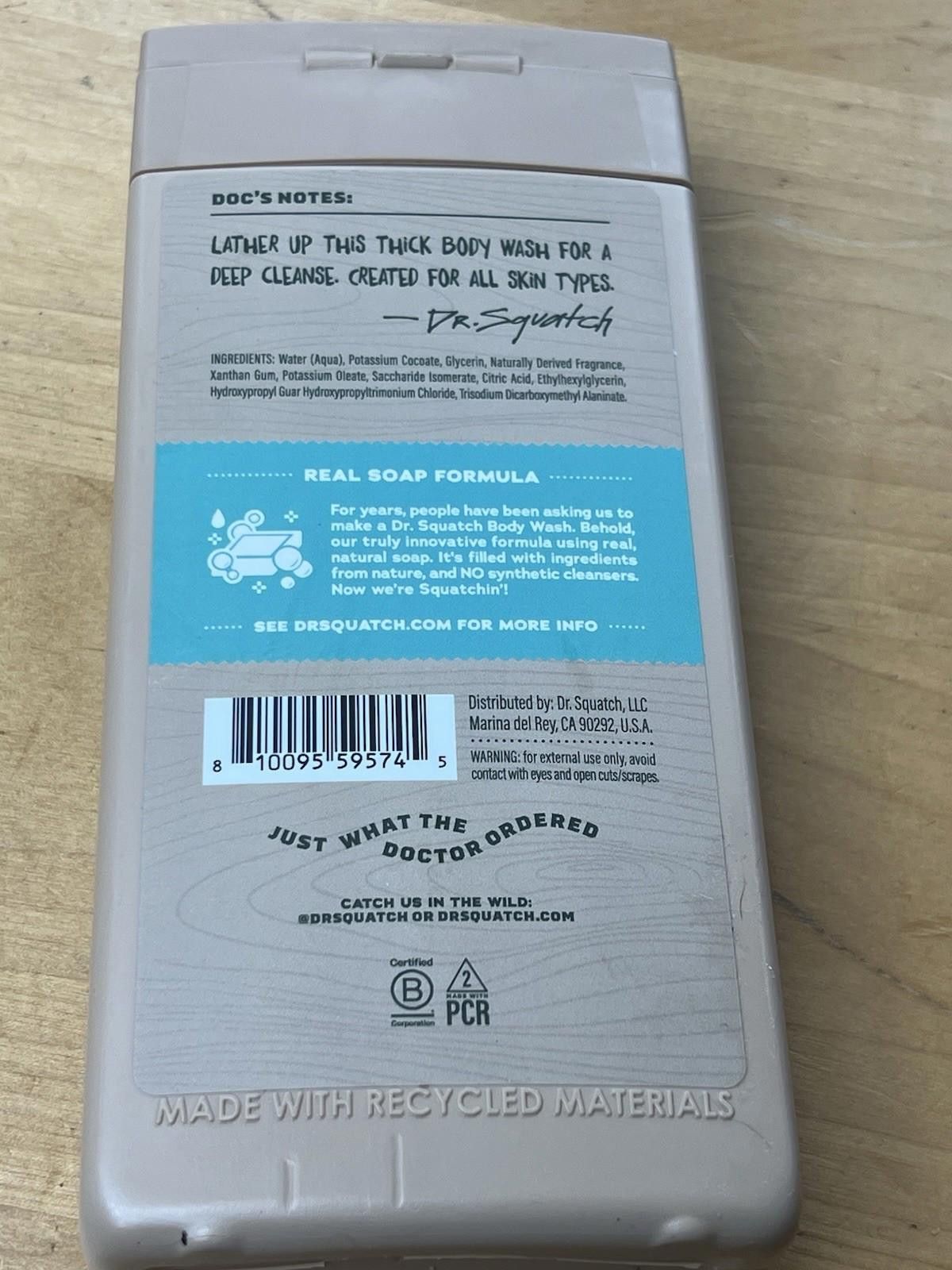 Other DR. SQUATCH Non Exfoliat Body Wash Coconut Castaway 14 fl oz Size ONE SIZE - 10 Thumbnail