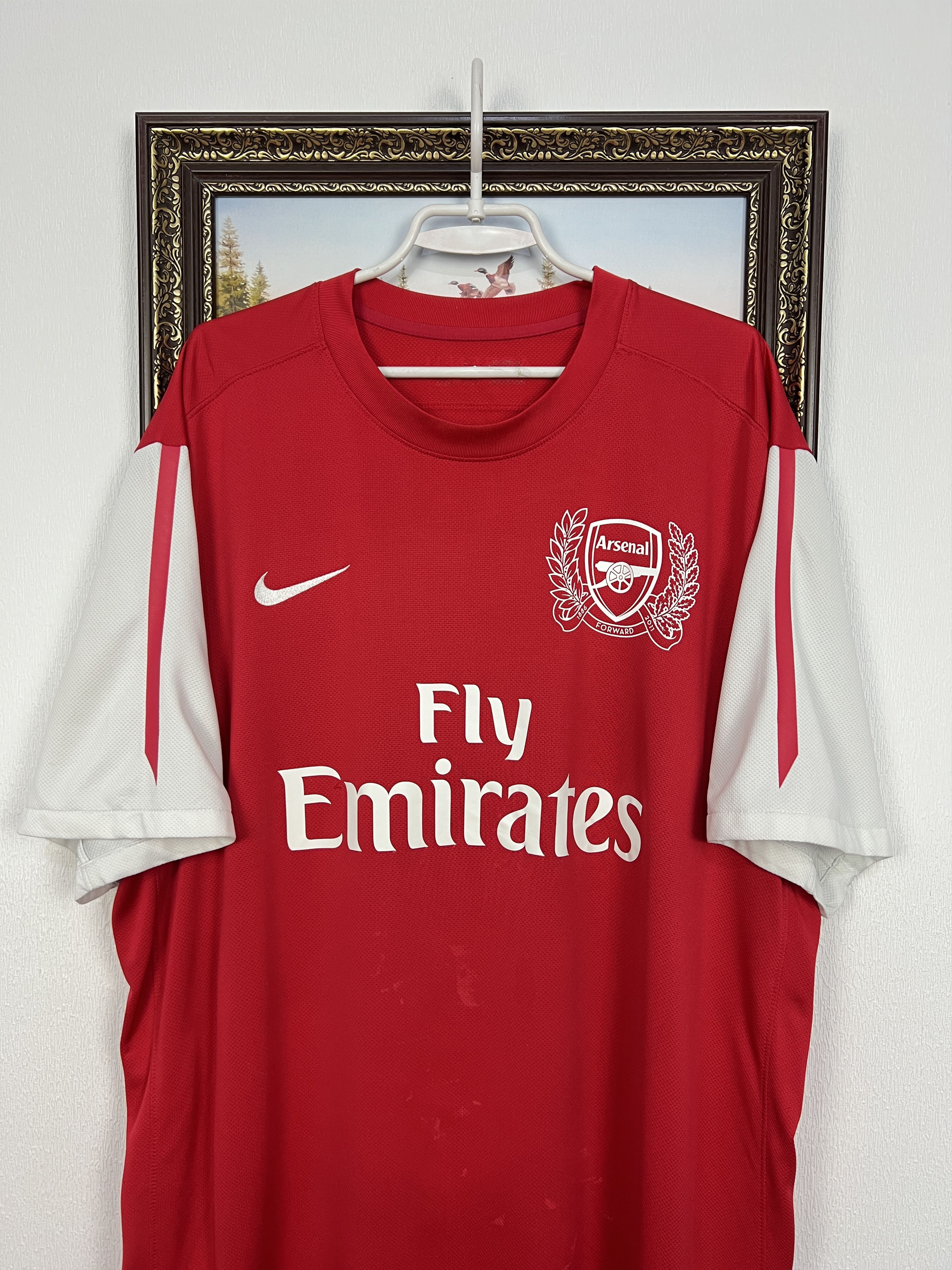 Nike Arsenal Home football shirt 2011 Soccer Nike Gunners 3XL Size US XXL / EU 58 / 5 - 2 Thumbnail