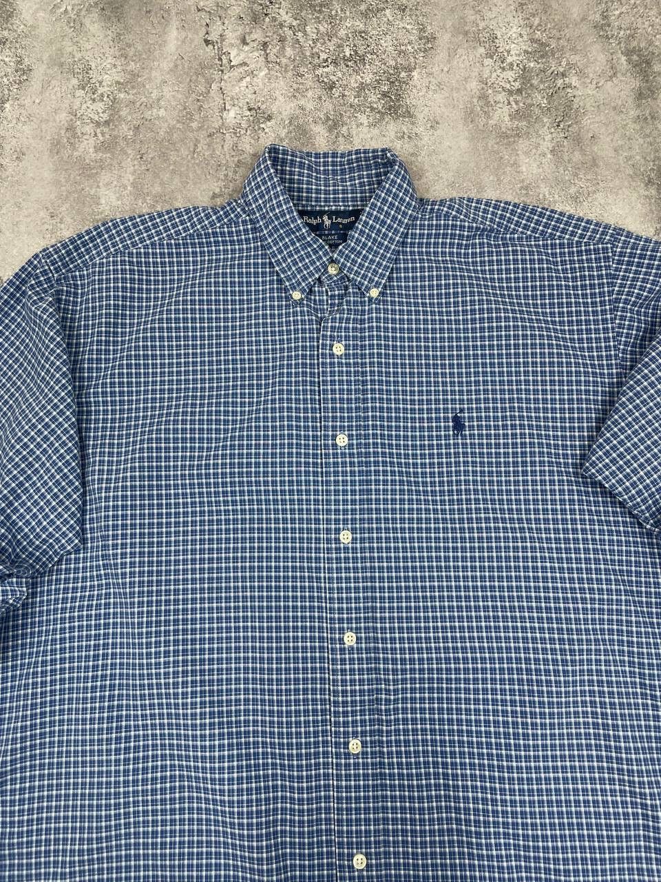 Ralph Lauren Ralph Lauren Men Cotton Shirt Button Down Check Blue White Size US L / EU 52-54 / 3 - 2 Thumbnail