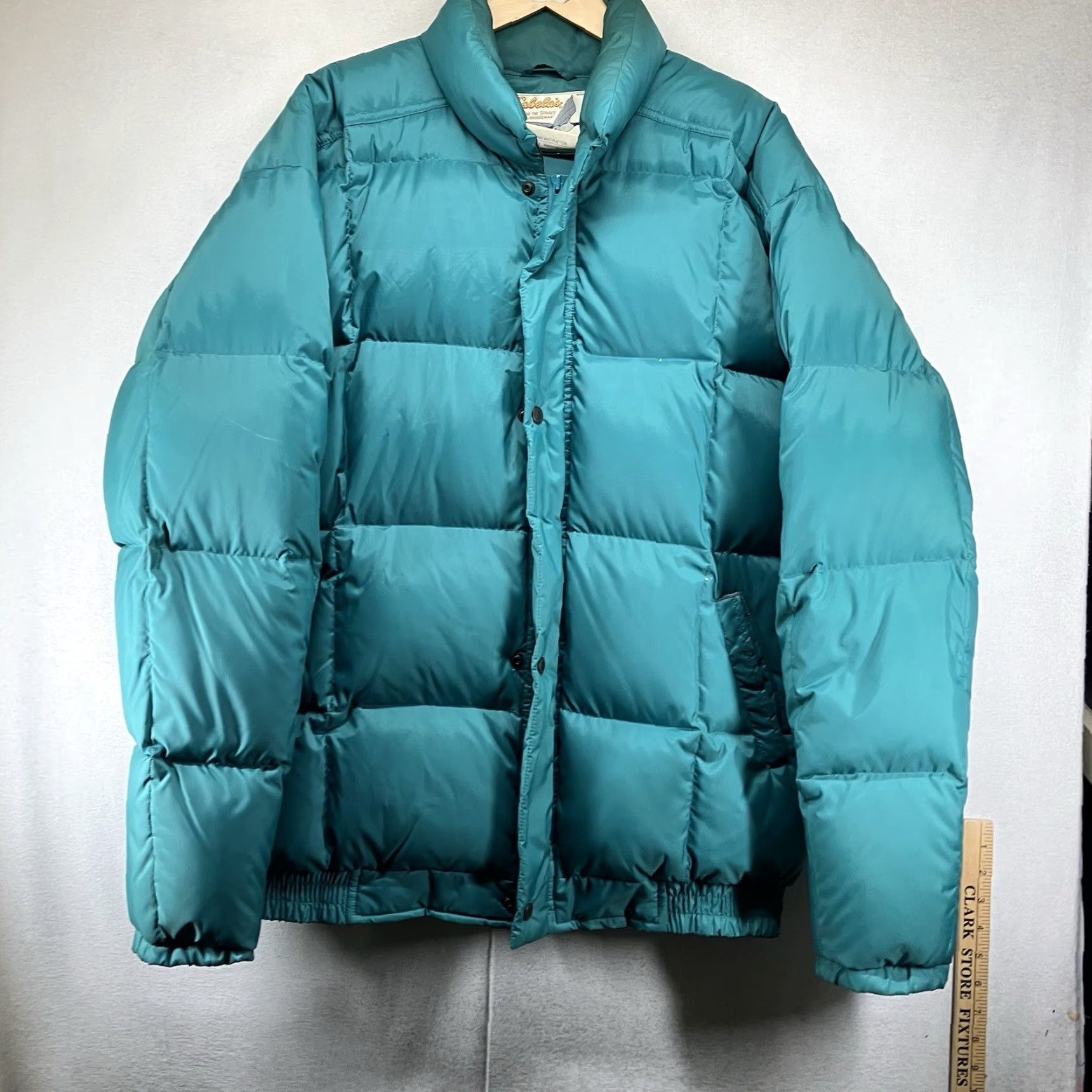 Vintage VINTAGE Cabela's Jacket Men LT Big & Tall Puffer Nylon Outer Shell Blue 90s Outdoor Casual Workwear Quilted Insulated Down Zip Snap Size US L / EU 52-54 / 3 - 2 Thumbnail