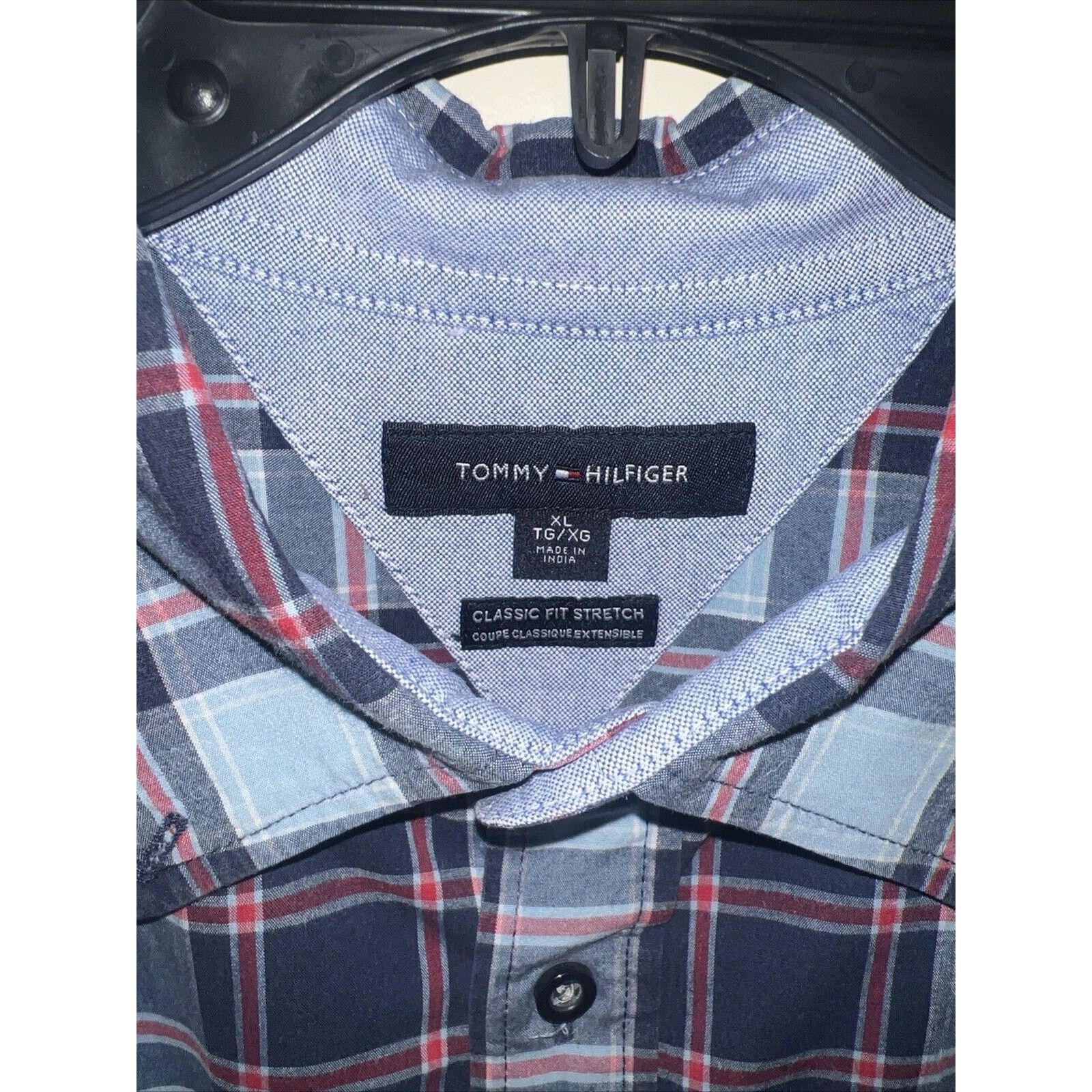 Tommy Hilfiger Tommy Hilfiger Men’s Button Up Shirt Size XL Blue Red Plaid Size US XL / EU 56 / 4 - 5 Thumbnail