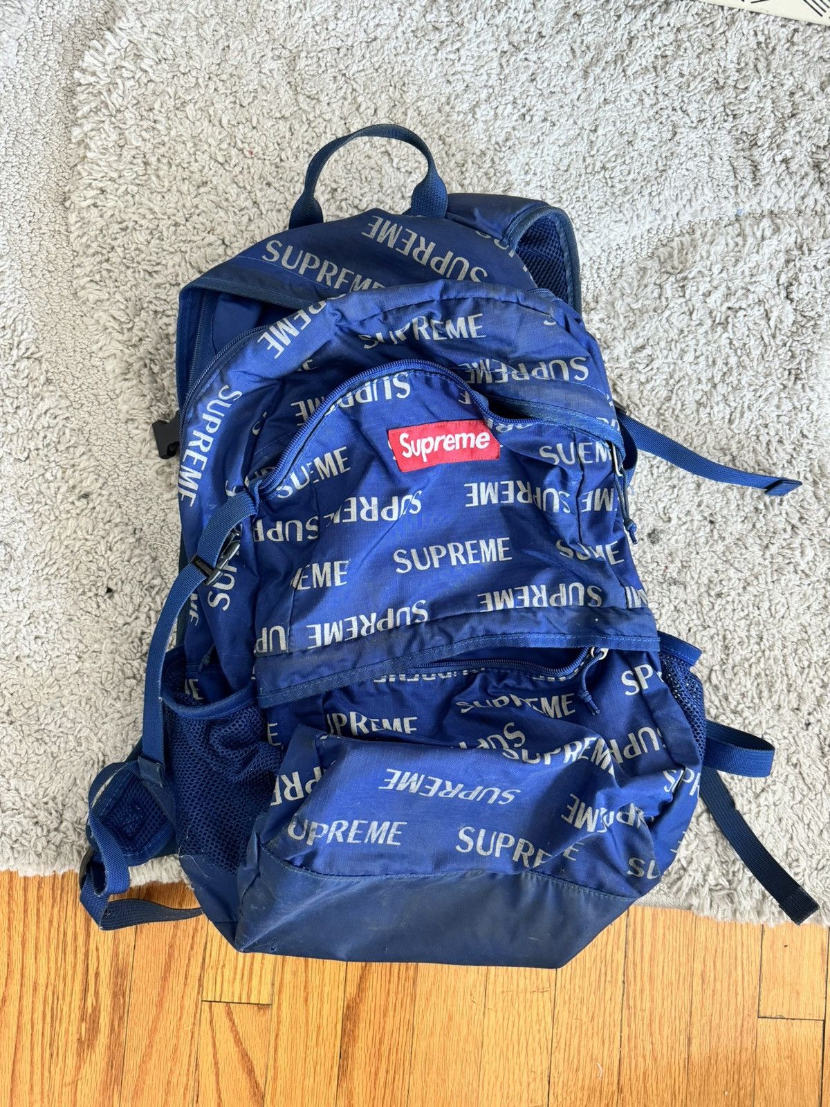 Supreme Supreme 3m reflective repeat backpack | Grailed