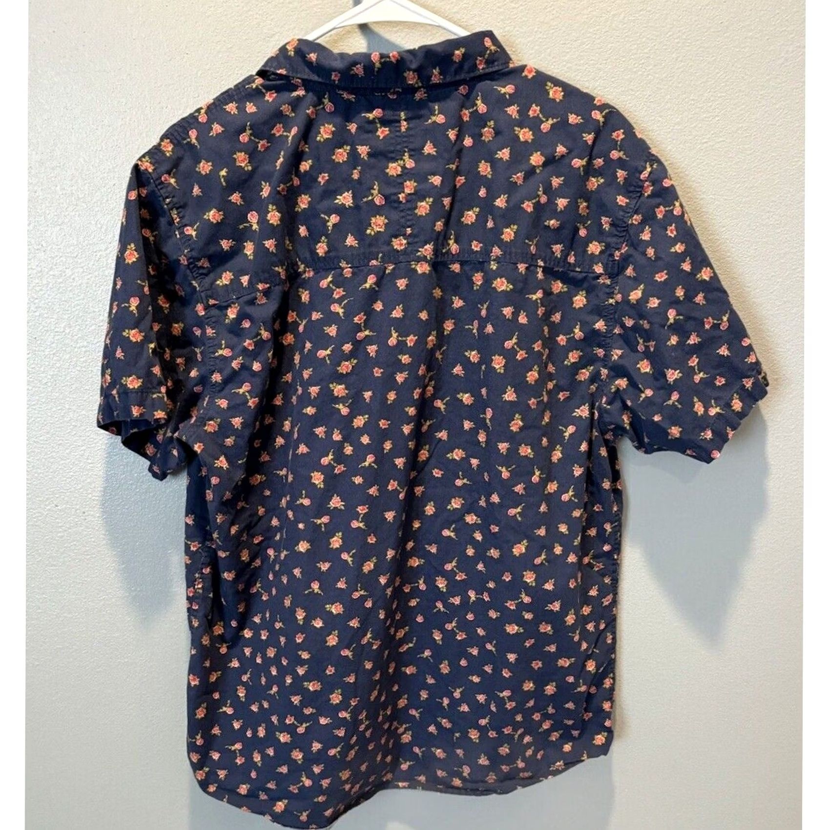 Vintage DRAVUS Shirt Button Up Button Down Floral Print Mens L Short Sleeve Casual Size US L / EU 52-54 / 3 - 2 Thumbnail