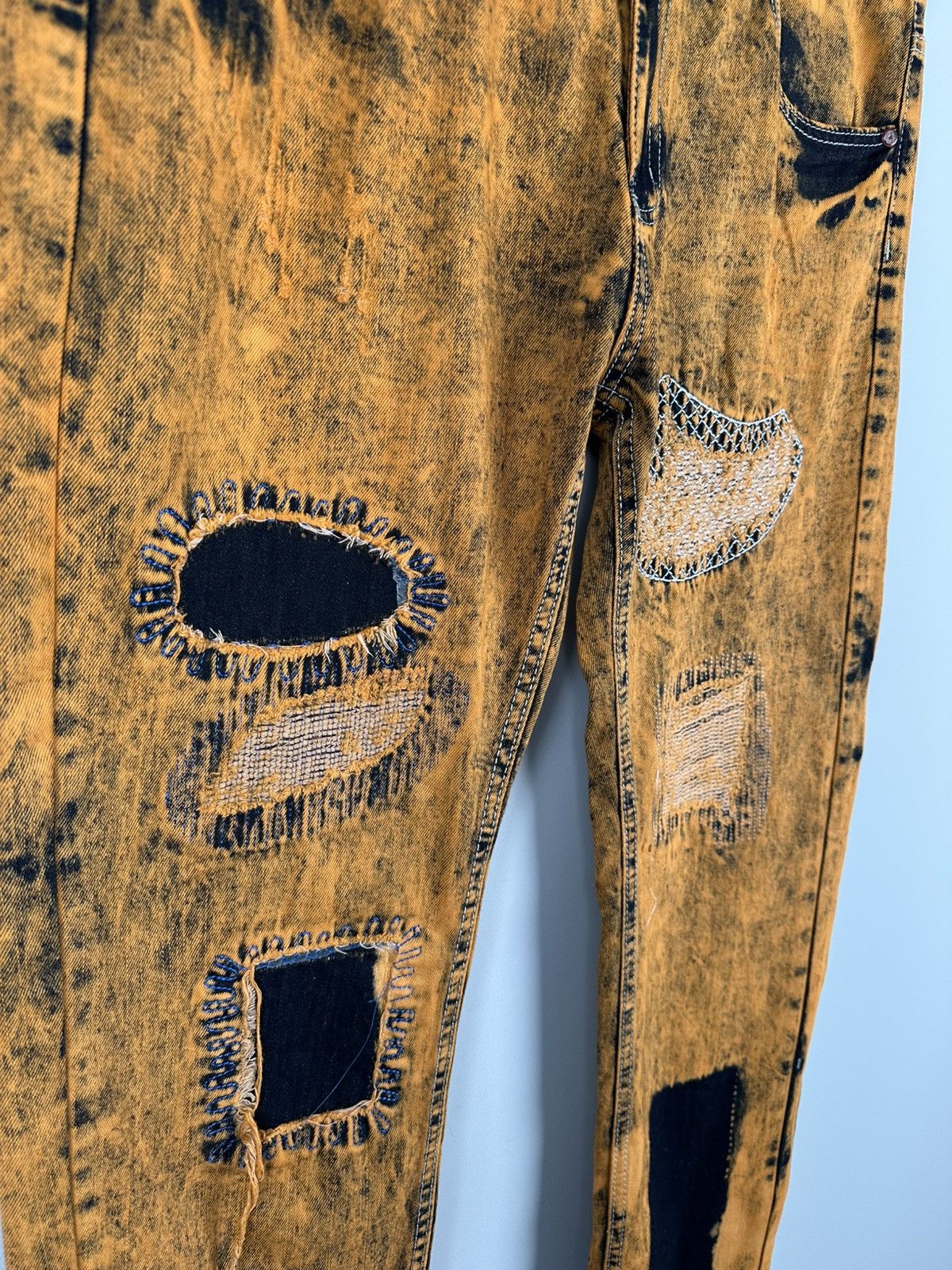 Japanese Brand Vintage Y2k Avant Garde Disstressed Pants Size US 32 / EU 48 - 3 Thumbnail