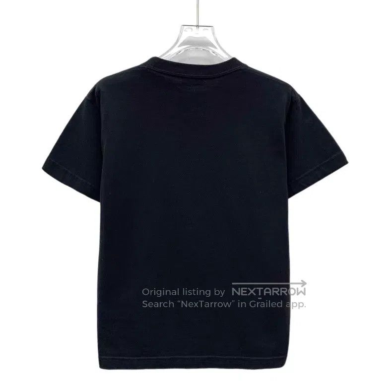 Balenciaga Balenciaga Black Logo Letter Printed Cotton Crew Neck Shor Size US L / EU 52-54 / 3 - 2 Thumbnail