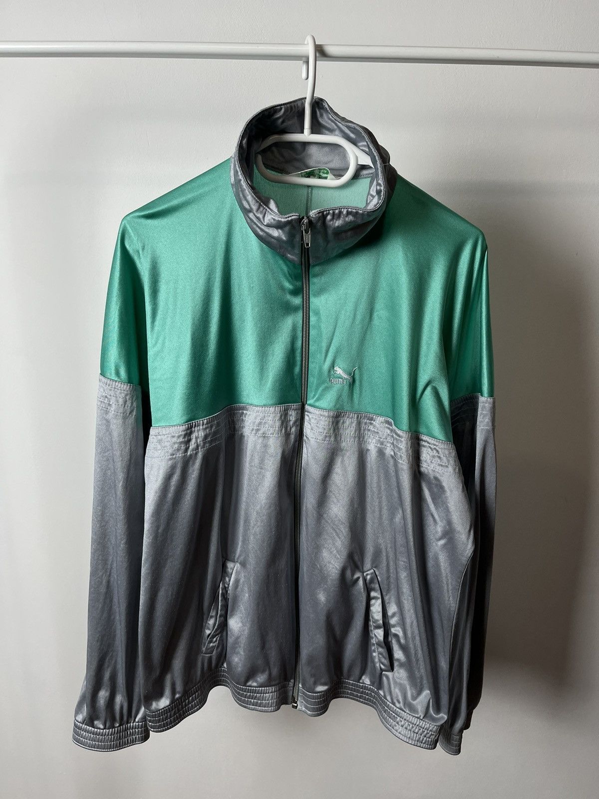 Puma × Vintage Vintage 90’s Puma Sport Long Sleeve Track Full Zip Jacket Size US S / EU 44-46 / 1 - 3 Thumbnail