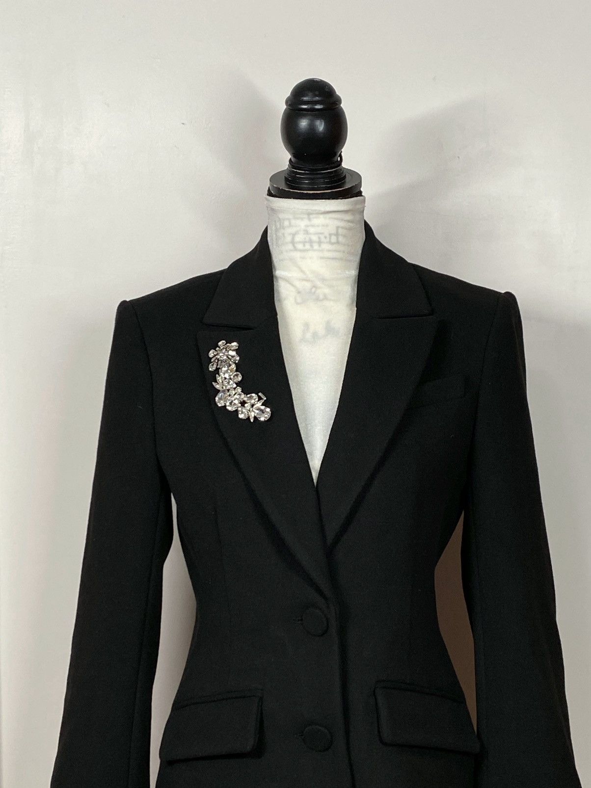 Cinq a Sept Cinq à Sept Roxie Lace-Trim Tailored Coat size S Size S / US 4 / IT 40 - 7 Thumbnail