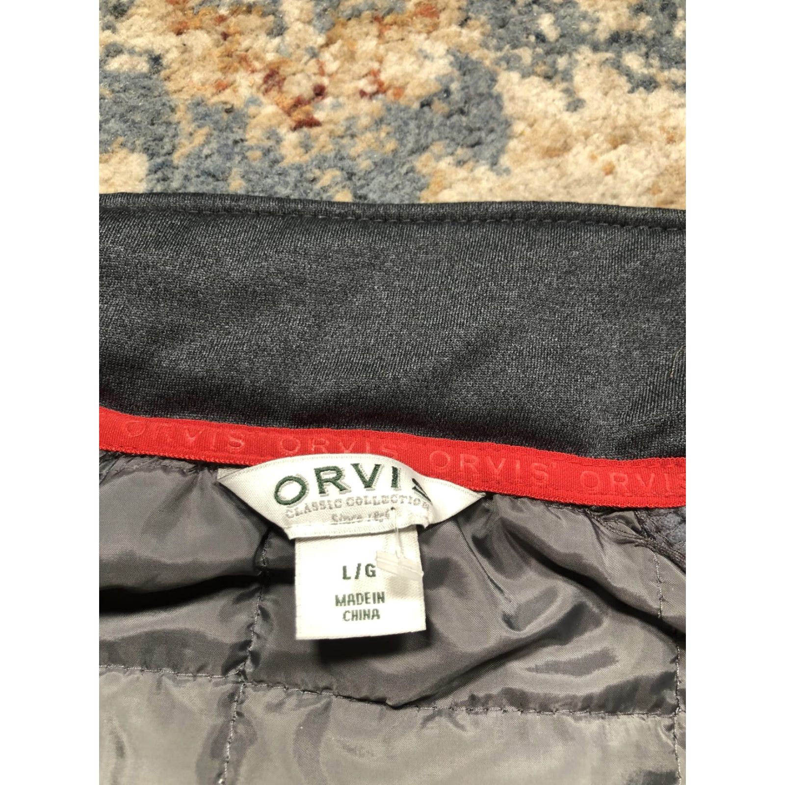Orvis Orvis Classic Collection Jacket Mens L Gray Quilted Fleece Full Zip Outdoor Lightweight Insulated Size US L / EU 52-54 / 3 - 7 Thumbnail
