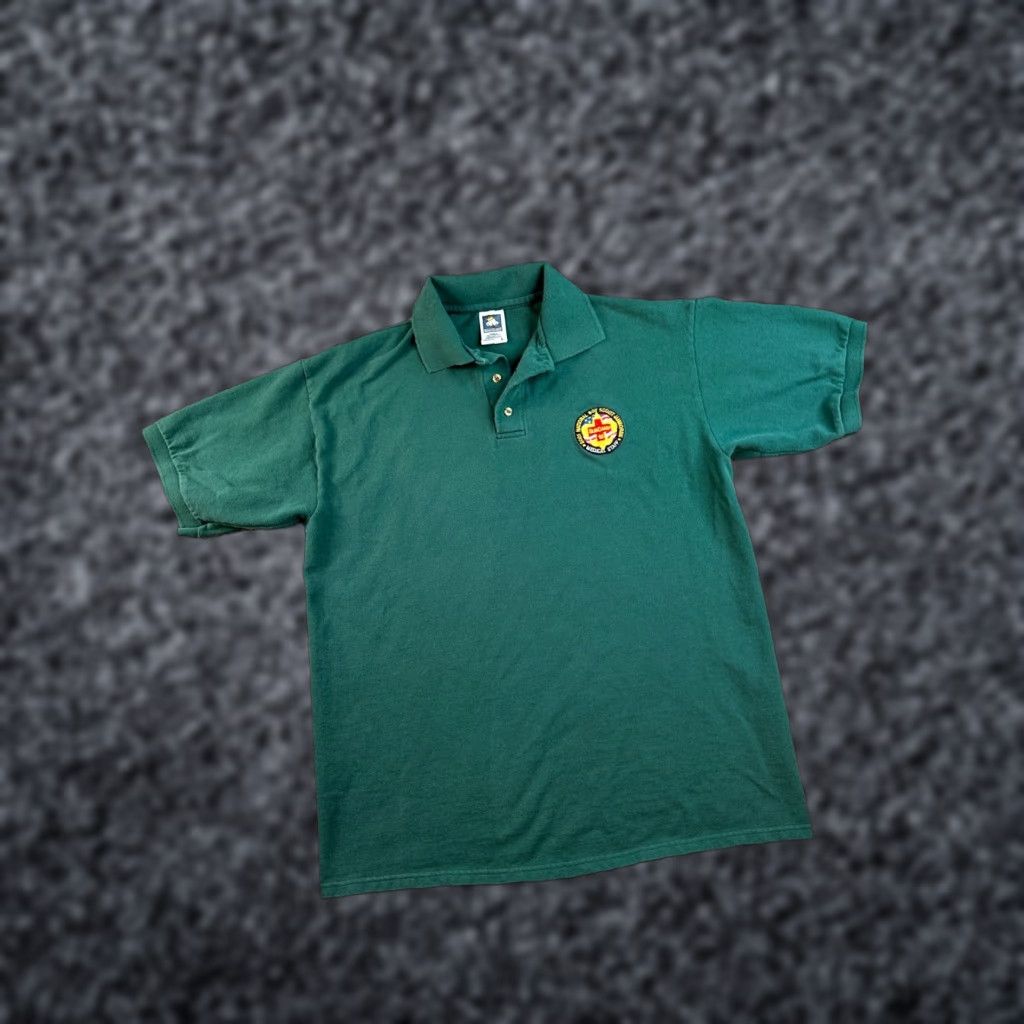 Vintage VINTAGE Cotton Deluxe Polo Shirt Mens Large Green 2001 Boy Scouts Logo Classic Shirt Mens Large Green Polo Size US L / EU 52-54 / 3 - 1 Thumbnail