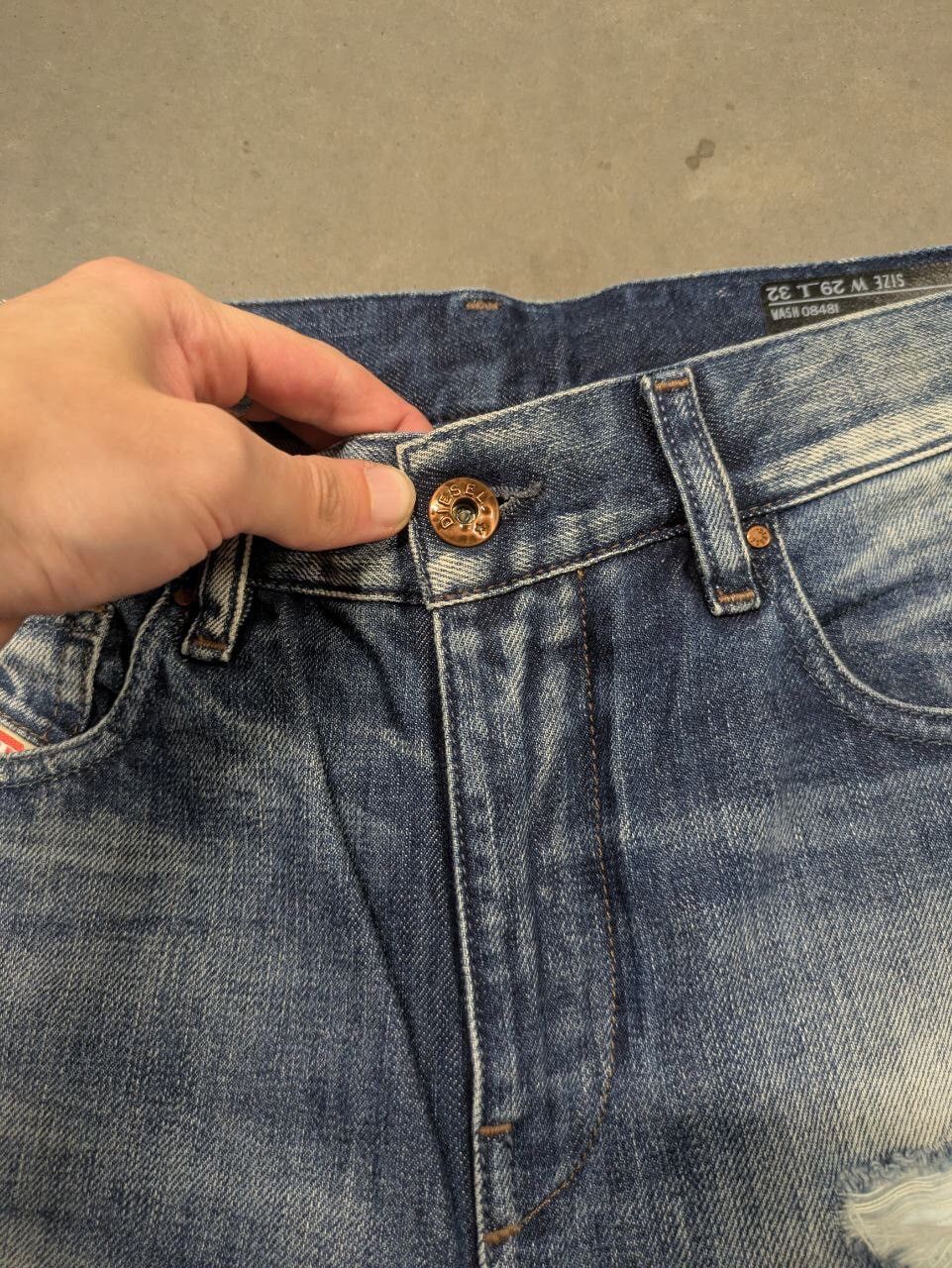 Diesel Diesel wide distressed denim pants Size US 29 - 4 Thumbnail