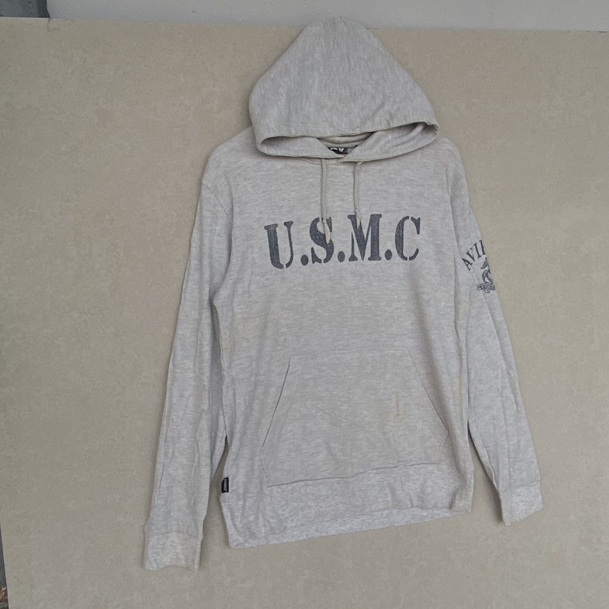 Other Vintage Avirex U.S.M.C Printed Hoodie Sweater Gray Size M Size US M / EU 48-50 / 2 - 3 Thumbnail