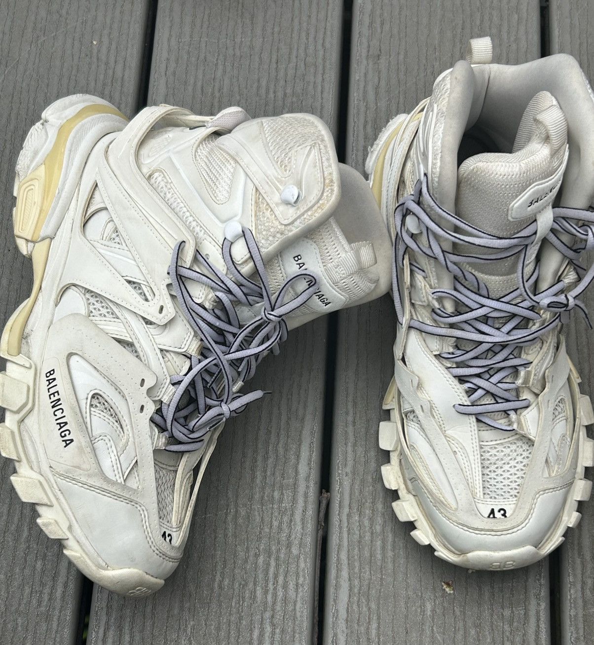 Balenciaga Balenciaga White Track Hike Boots Size US 10 / EU 43 - 16 Thumbnail