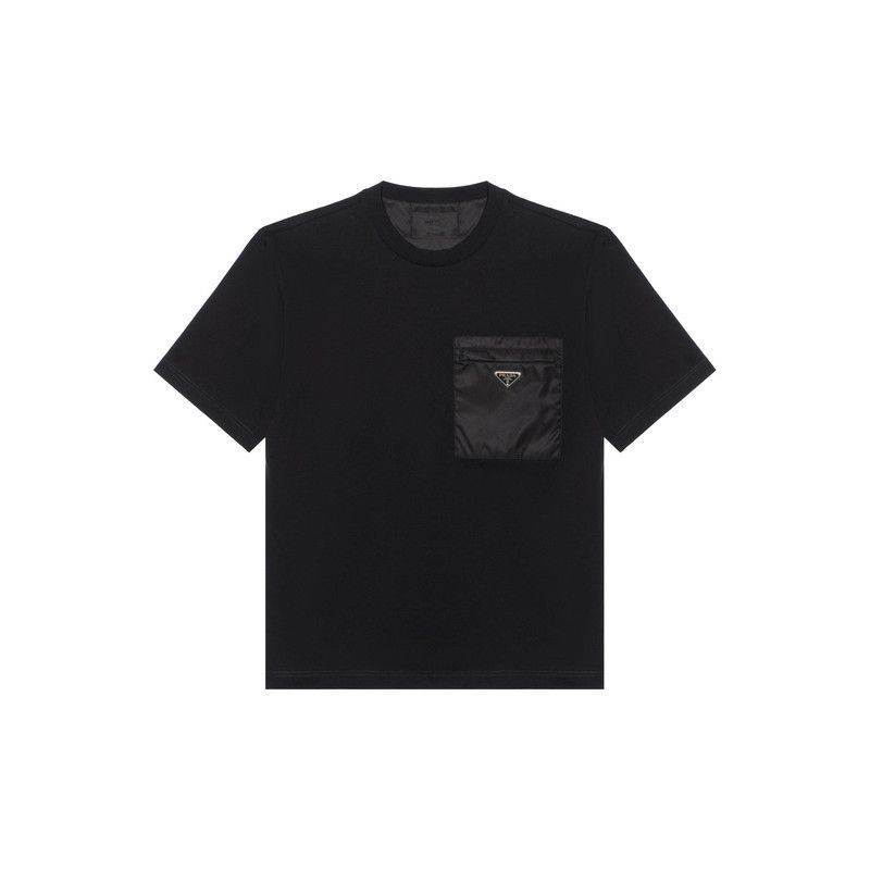 Prada Prada Black Short Sleeve TShirt with Logo-2506 Size US M / EU 48-50 / 2 - 1 Thumbnail