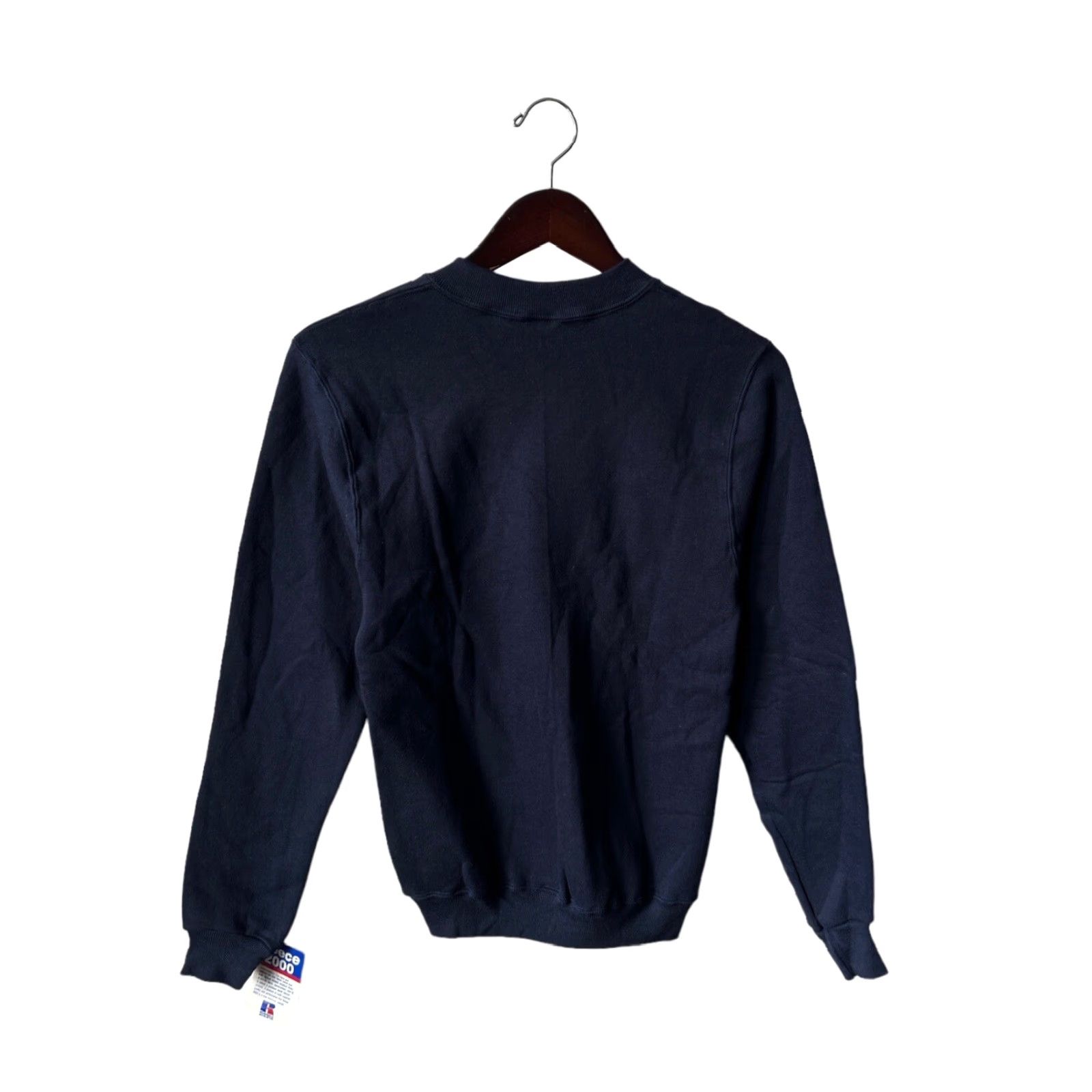 Russell Athletic VINTAGE Russell Athletic Sweatshirt Mens XS Navy Blue USA Made 80s Crewneck Pullover Cotton Blend NWT NOS Long Sleeve Redefined Size US XS / EU 42 / 0 - 8 Thumbnail