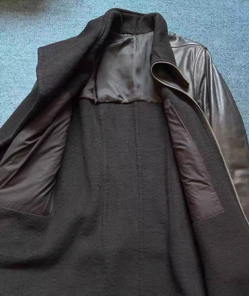 Rick Owens Rick Owens 14FW Main Line Shearling Zip Leather Jacket Size US M / EU 48-50 / 2 - 3 Thumbnail