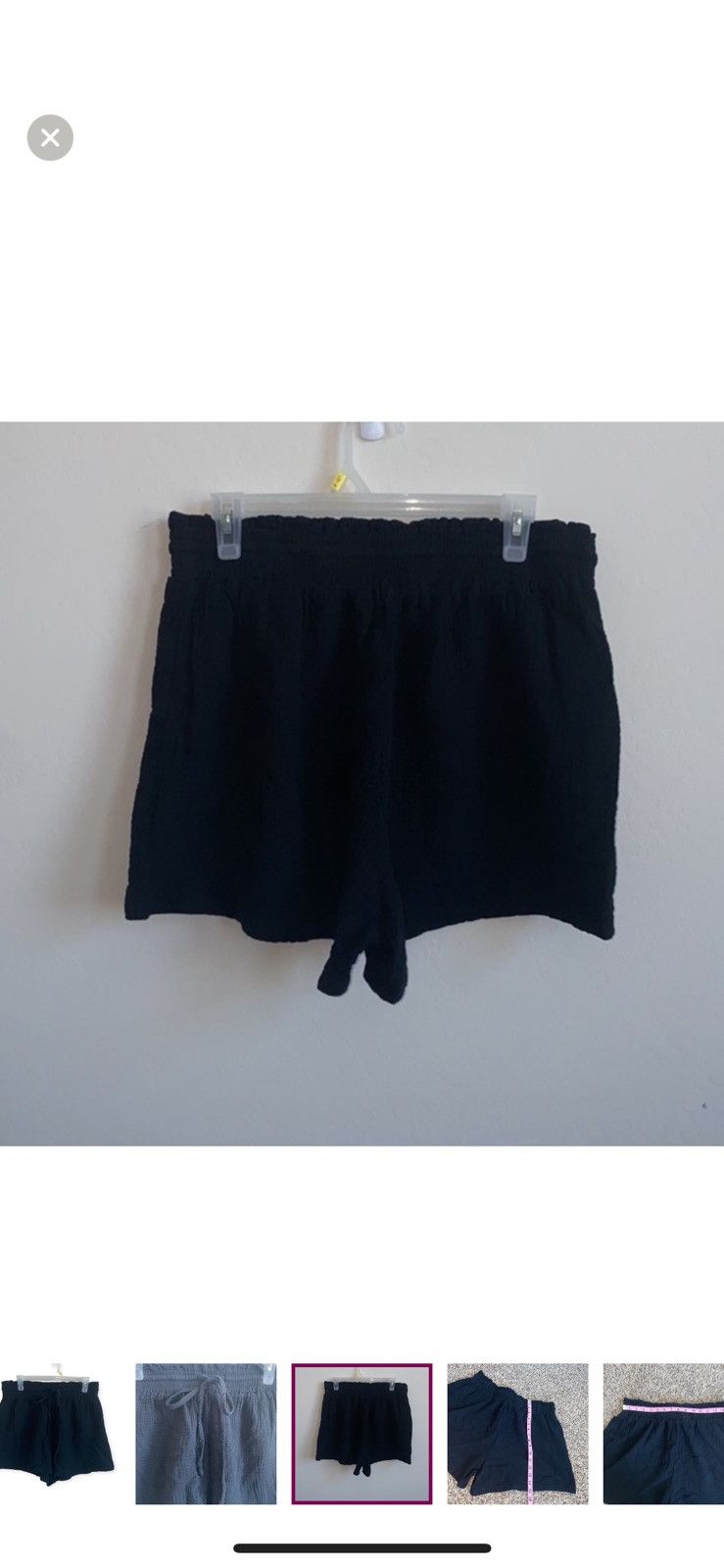 Shein Shein 0XL Solid drawstring waist shorts Size 36" / US 14 / IT 50 - 5 Thumbnail