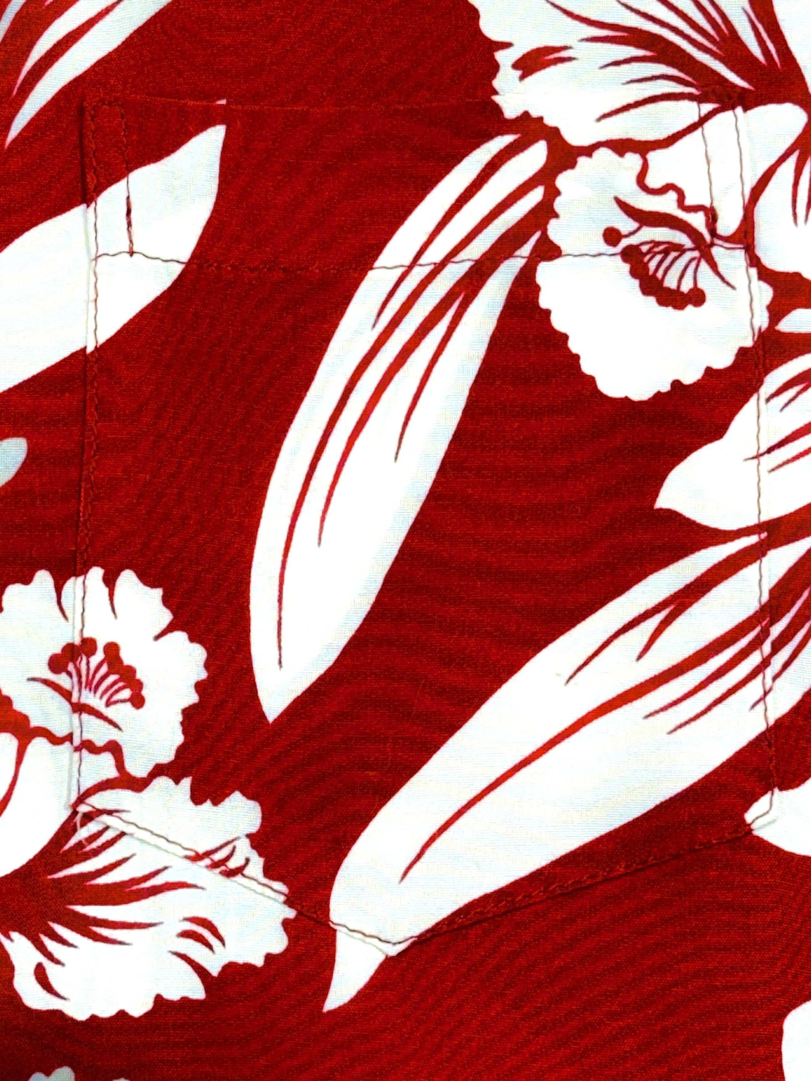 Vintage 90's~ Kamehameha Red 100% Rayon Size US XXS / EU 40 - 4 Thumbnail
