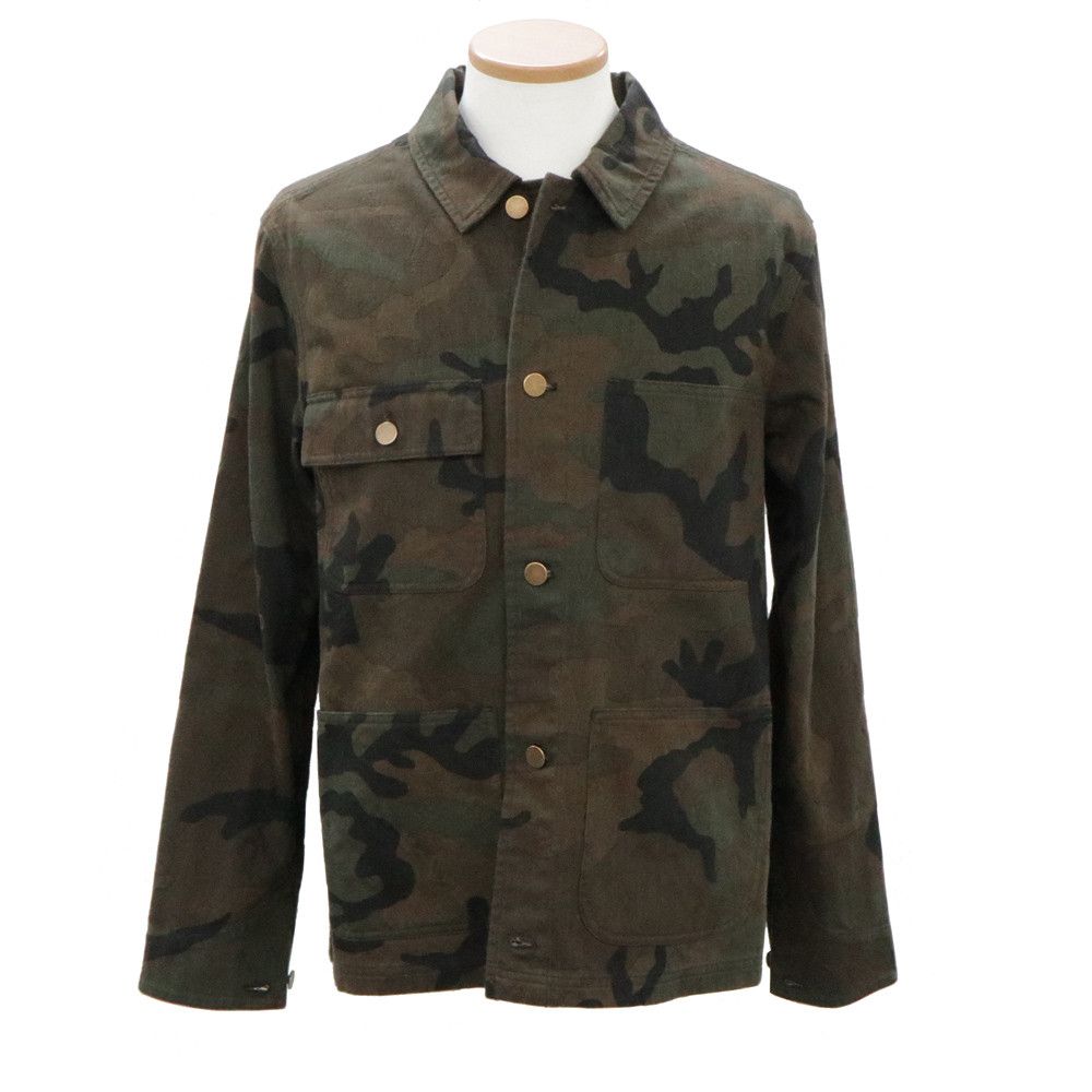 image of Louis Vuitton Supreme Camo Jacquard Trucker Jacket, Men's (Size Small)