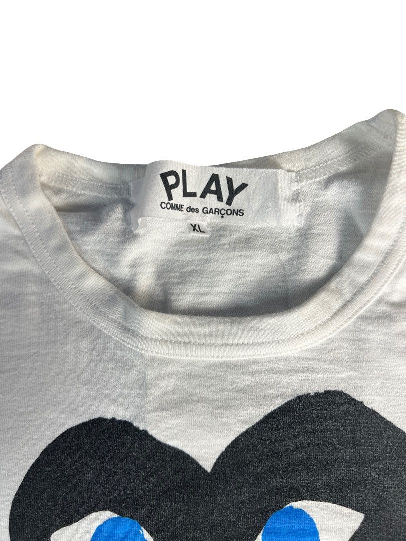 Comme des Garcons Comme des Garçons PLAY Black Heart Tee – White (XL) Size US XL / EU 56 / 4 - 2 Thumbnail