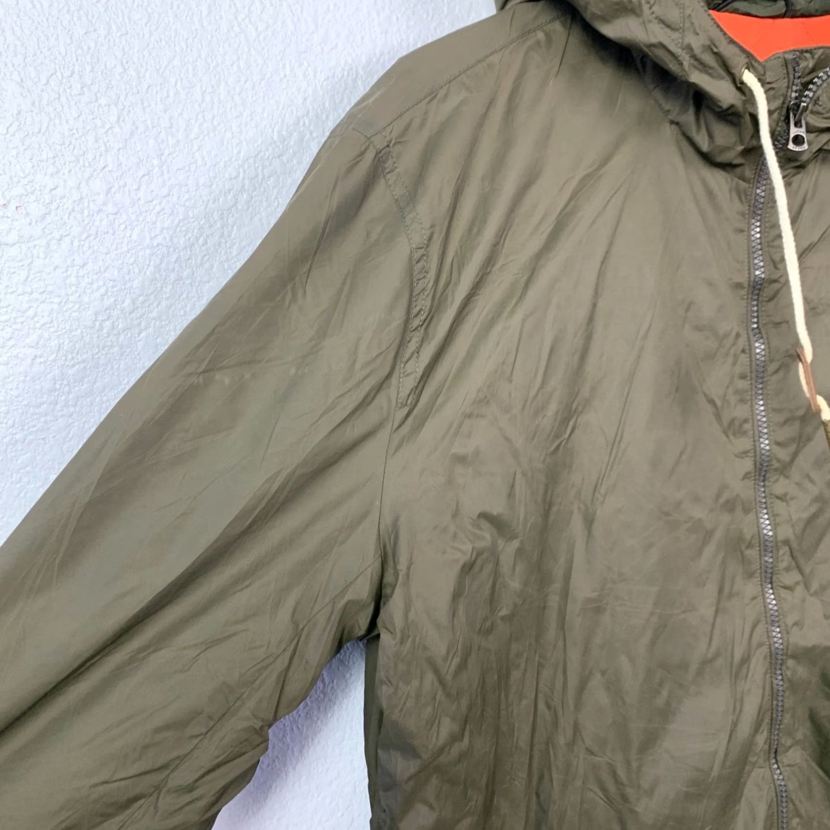Lucky Brand Lucky Brand Dry Goods Army Green Orange Lightweight Windbreaker Jacket Lg Men Regular Size Large Zip Nylon Shirt Coat Size US L / EU 52-54 / 3 - 2 Thumbnail