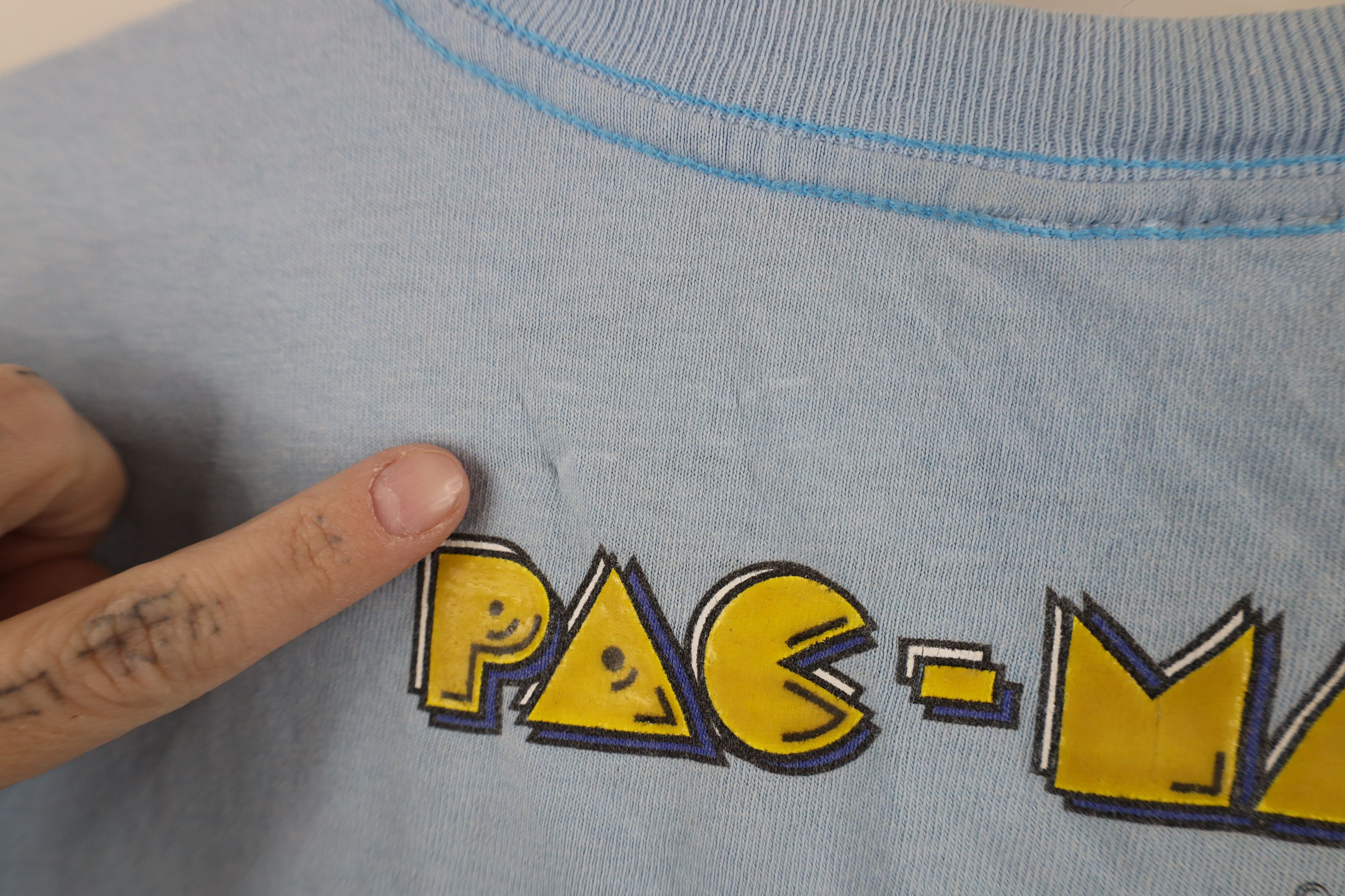Vintage Vintage 90s Namco Spell Out Pac Man Video Game T-Shirt Size US S / EU 44-46 / 1 - 11 Thumbnail