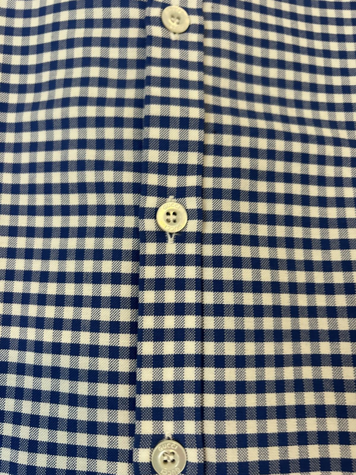 Gucci Blue Plaid Shirt Size US M / EU 48-50 / 2 - 7 Thumbnail