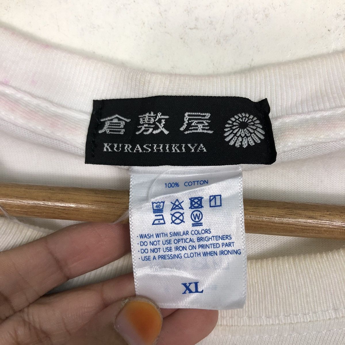 Japanese Brand 📌Vintage Short Sleeve Tee Kurashiriya Big Logo Issey Miyake Size US XL / EU 56 / 4 - 13 Thumbnail