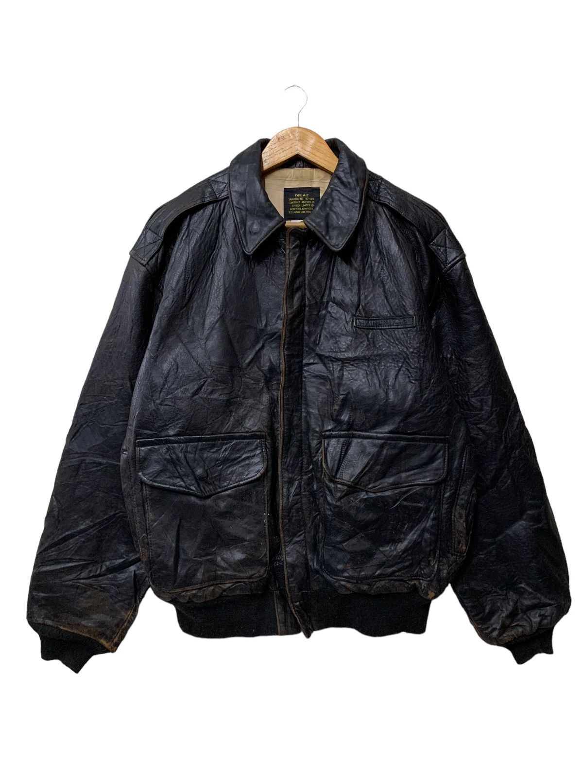 Avirex 🔥VTG AVIREX USAF TYPE A2 LEATHER JACKETS Size US M / EU 48-50 / 2 - 1 Thumbnail