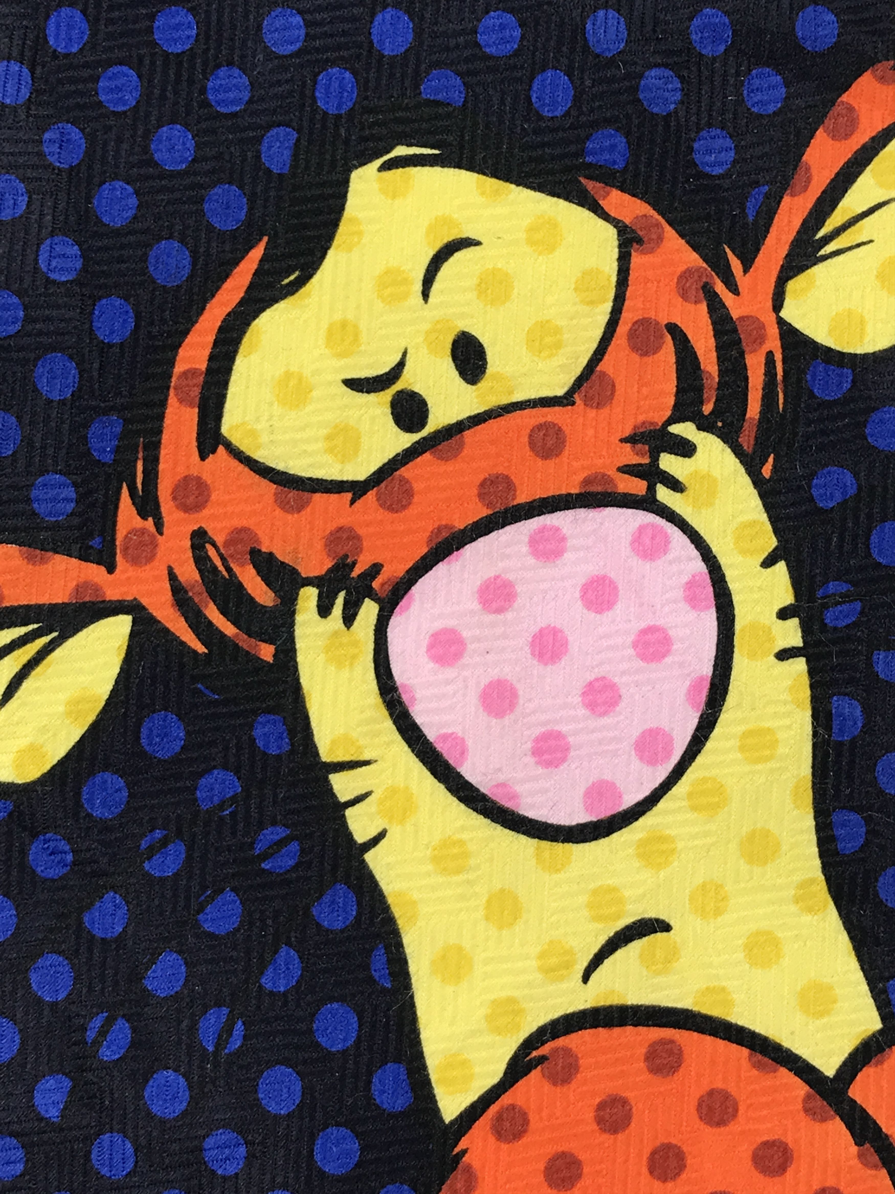 Designer × Vintage Vintage Pooh 100% Polyester Necktie Size ONE SIZE - 5 Thumbnail