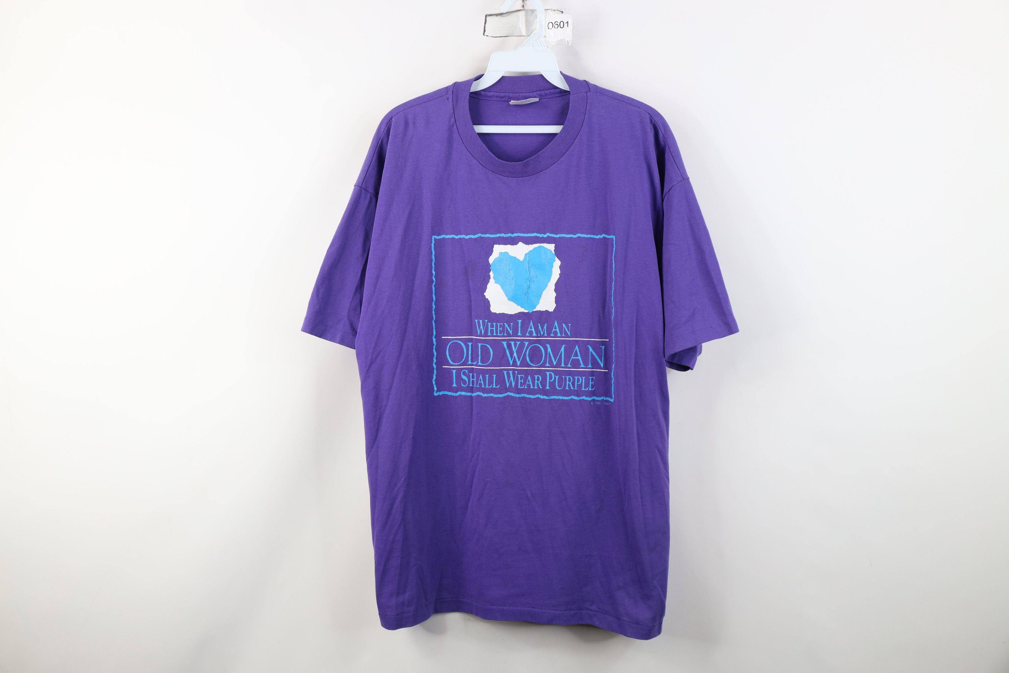 Vintage Vintage 90s I Am An Old Woman I Shall Wear Book T-Shir Size XL / US 12-14 / IT 48-50 - 1 Thumbnail