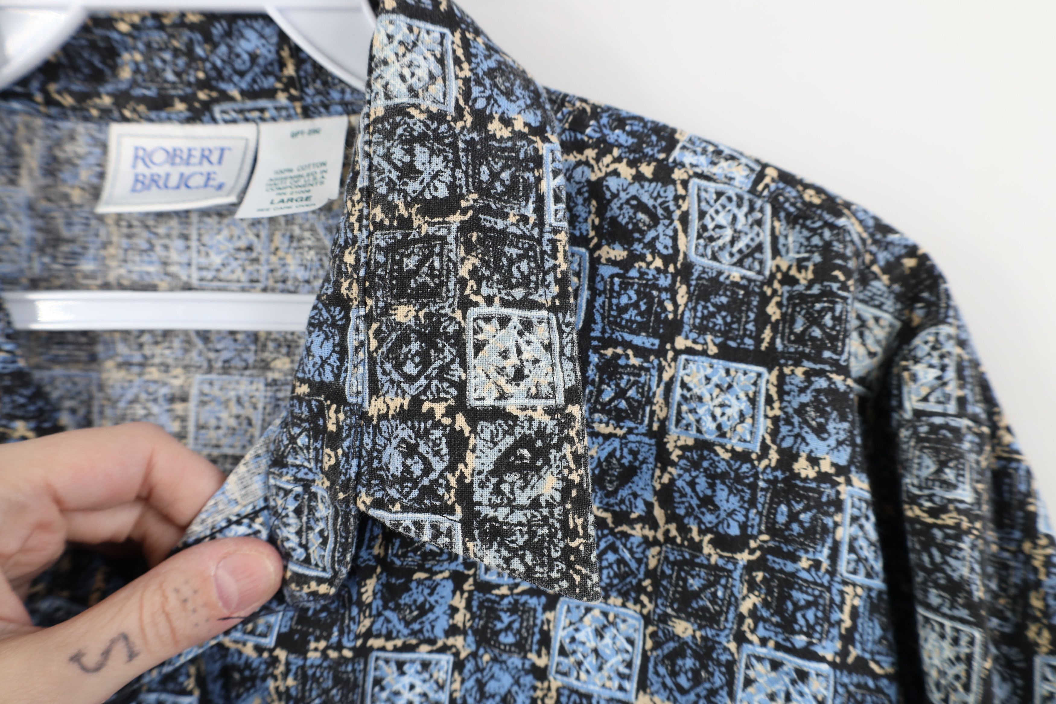 Vintage Vintage 90s Streetwear Collared Button Shirt Cotton Size US L / EU 52-54 / 3 - 5 Thumbnail