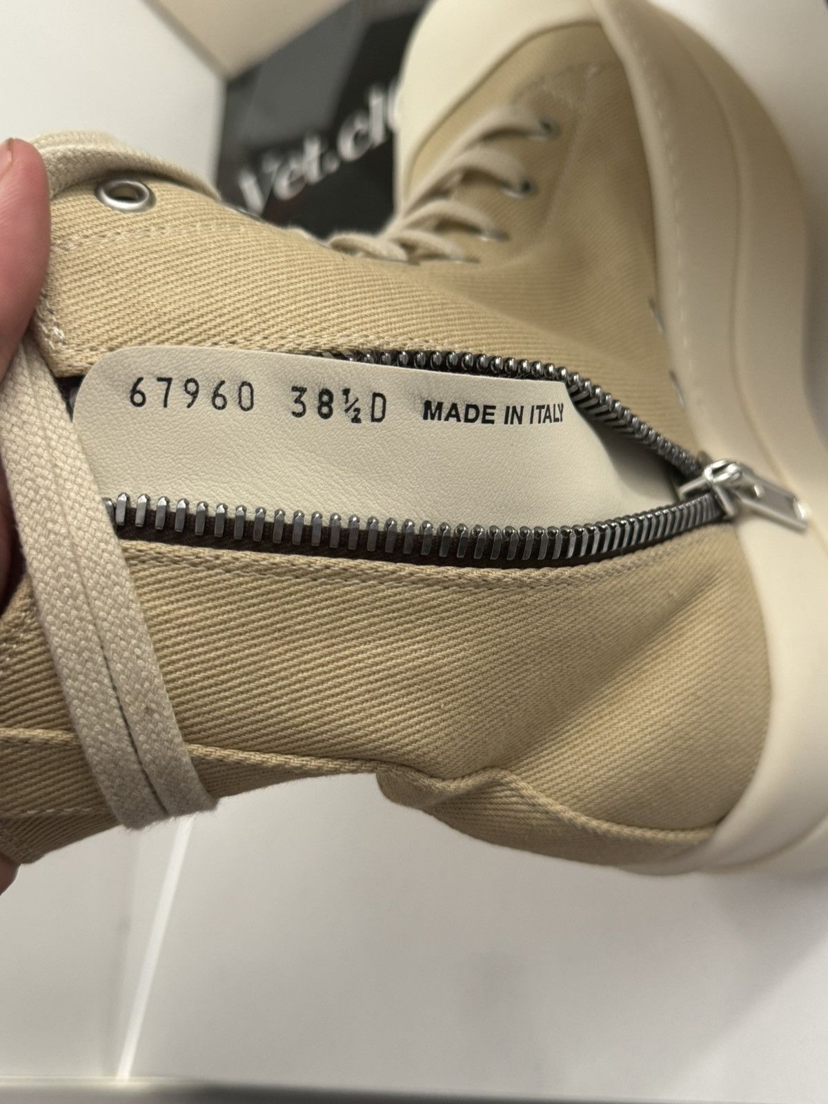 Rick Owens Drkshdw ⛔️Rick owens ramones double bumper drkshdw beige high 38.5 Size US 8.5 / IT 38.5 - 6 Thumbnail