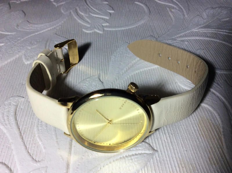 Komono Komono ladies gold dial cream leather strap watch Size ONE SIZE - 5 Thumbnail