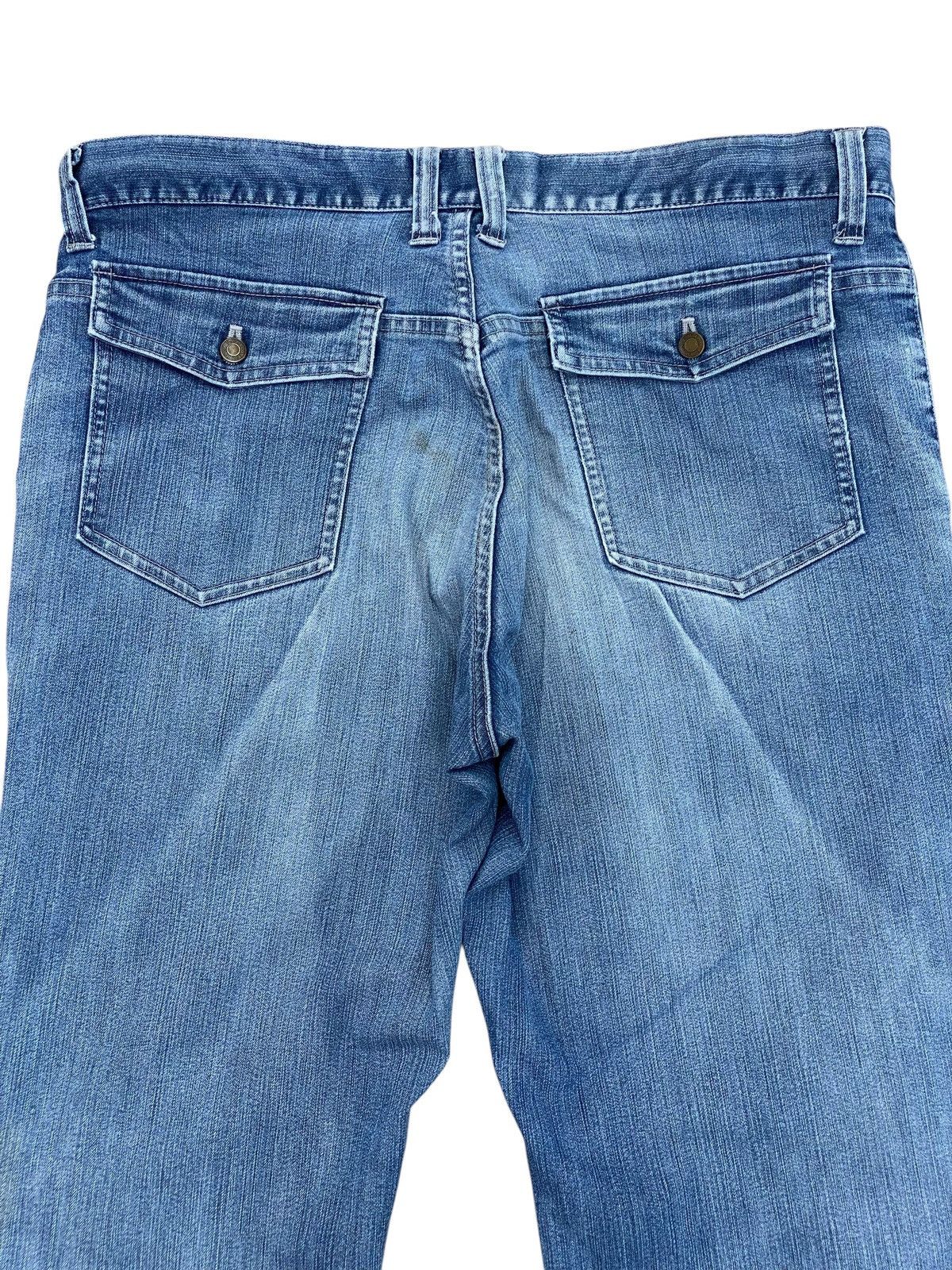 If Six Was Nine Vintage Japanese Blue House 3 Quaters Faded Jeans Style Size US 35 - 4 Thumbnail