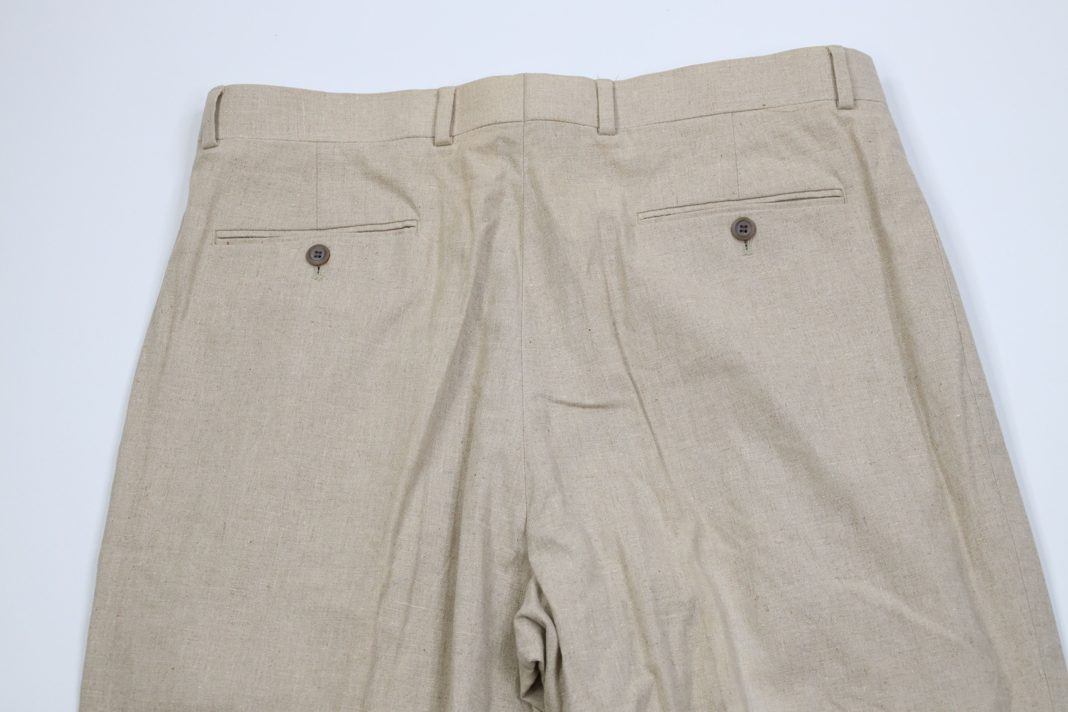 Vintage Vintage 90s Streetwear Wide Leg Chino Pants Trousers Beige Size US 38 / EU 54 - 10 Thumbnail
