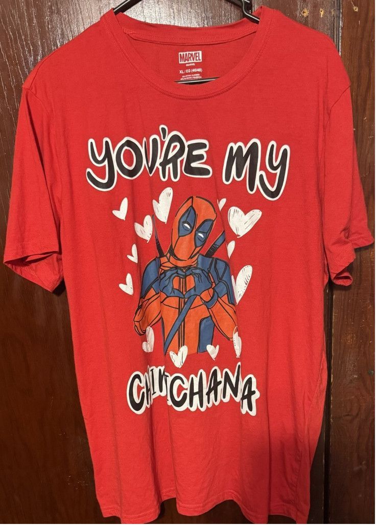 Marvel Comics Deadpool Marvel You're My Chimichanga T-shirt Men Sz XL Red Size US XL / EU 56 / 4 - 1 Thumbnail