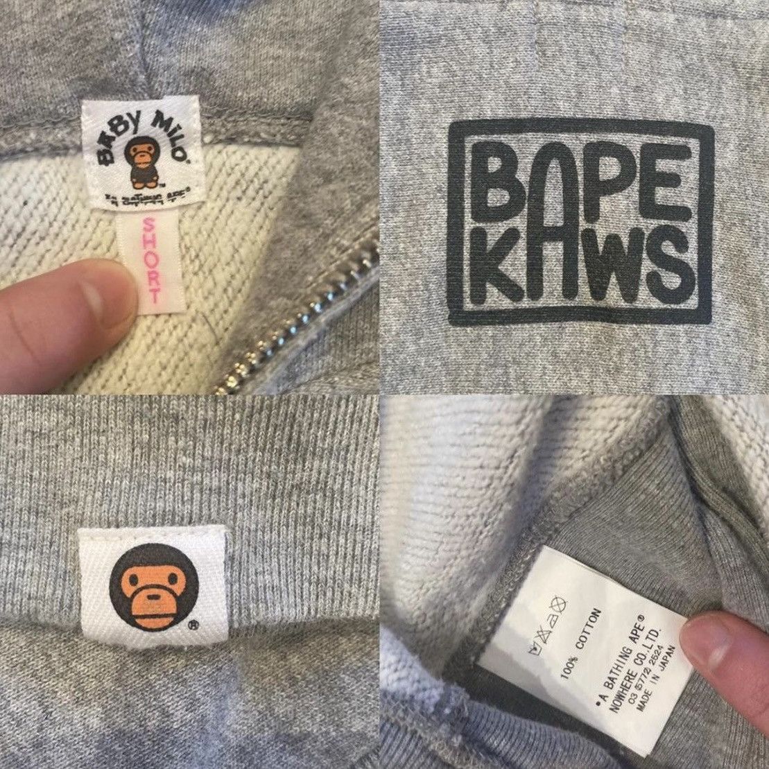 Bape × Kaws Bape x Kaws Full Zip Hoodie Size US S / EU 44-46 / 1 - 4 Thumbnail