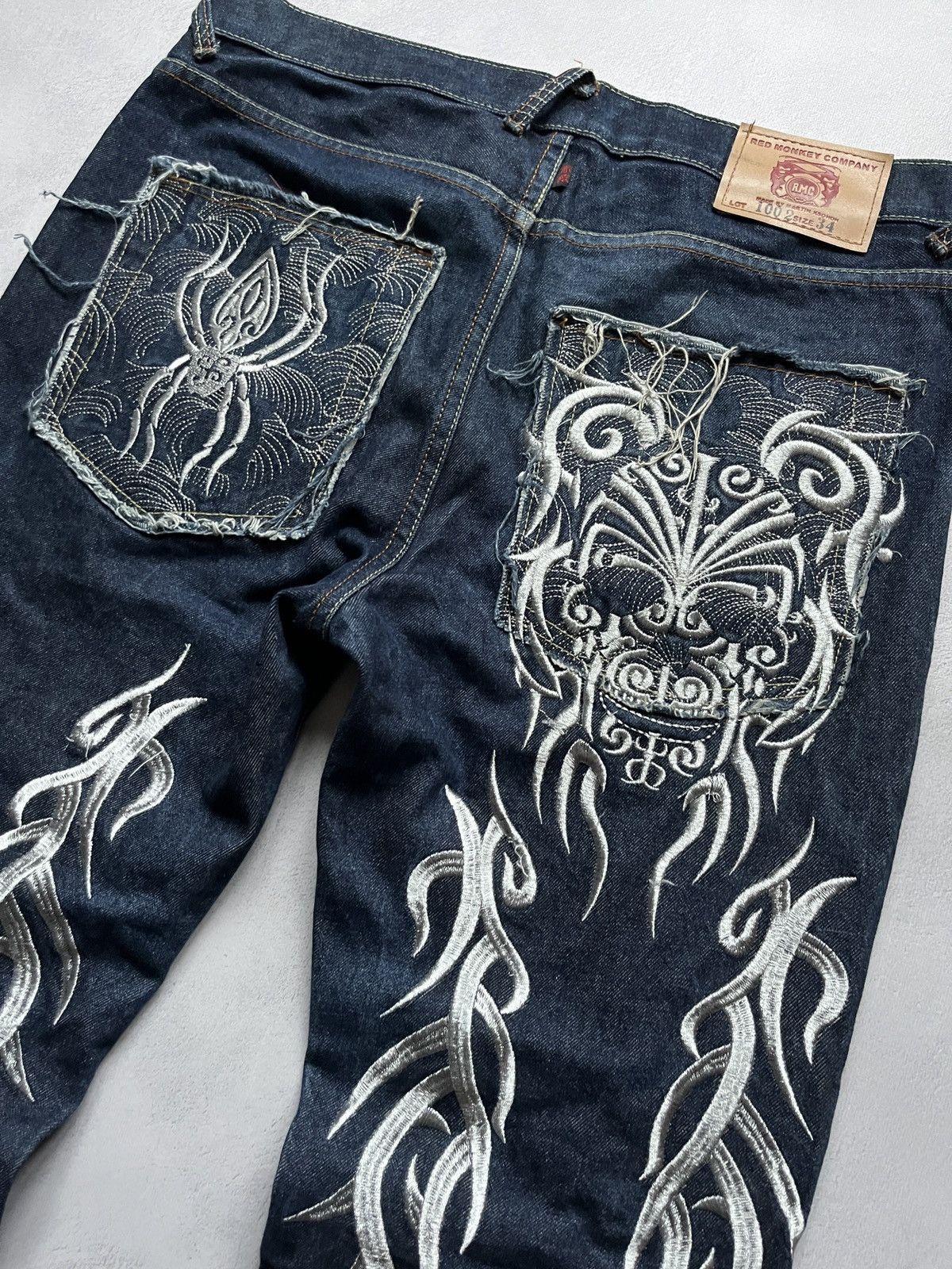 RMC Jeans Vintage rare red monkey company jeans Size US 34 / EU 50 - 3 Thumbnail
