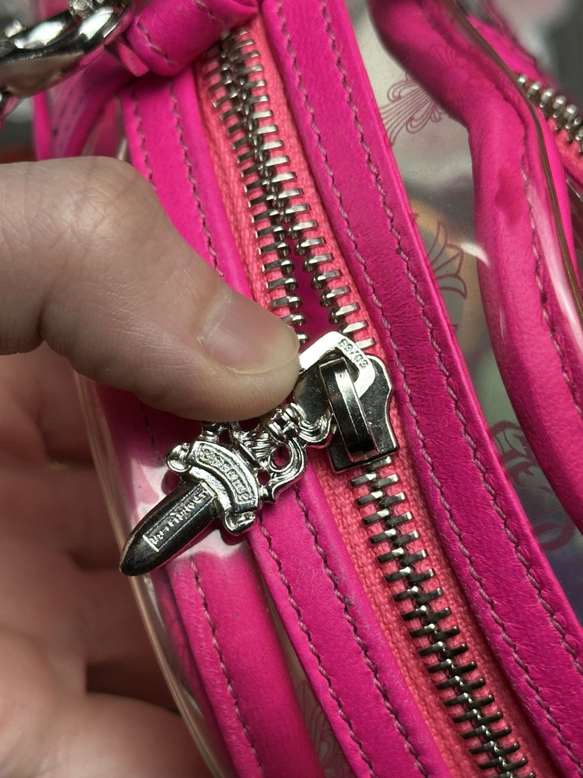 Chrome Hearts × Matty Boy Chrome Hearts Mini Taka Pink Vinyl Shoulder Bag Size ONE SIZE - 9 Thumbnail