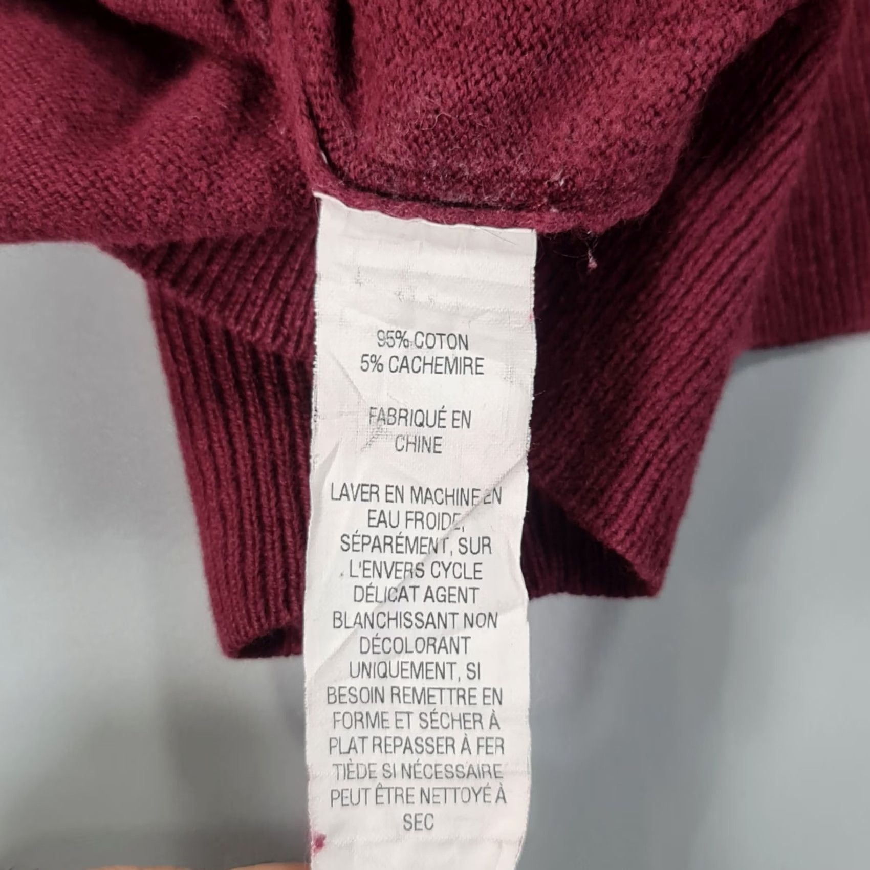 Vintage LL Bean Mens Jumper Burgundy Red XL Cotton Cashmere V-Neck Knitted Pullover Men’s Pullover Shirts Jumper Red XL Mens Size US XL / EU 56 / 4 - 6 Thumbnail