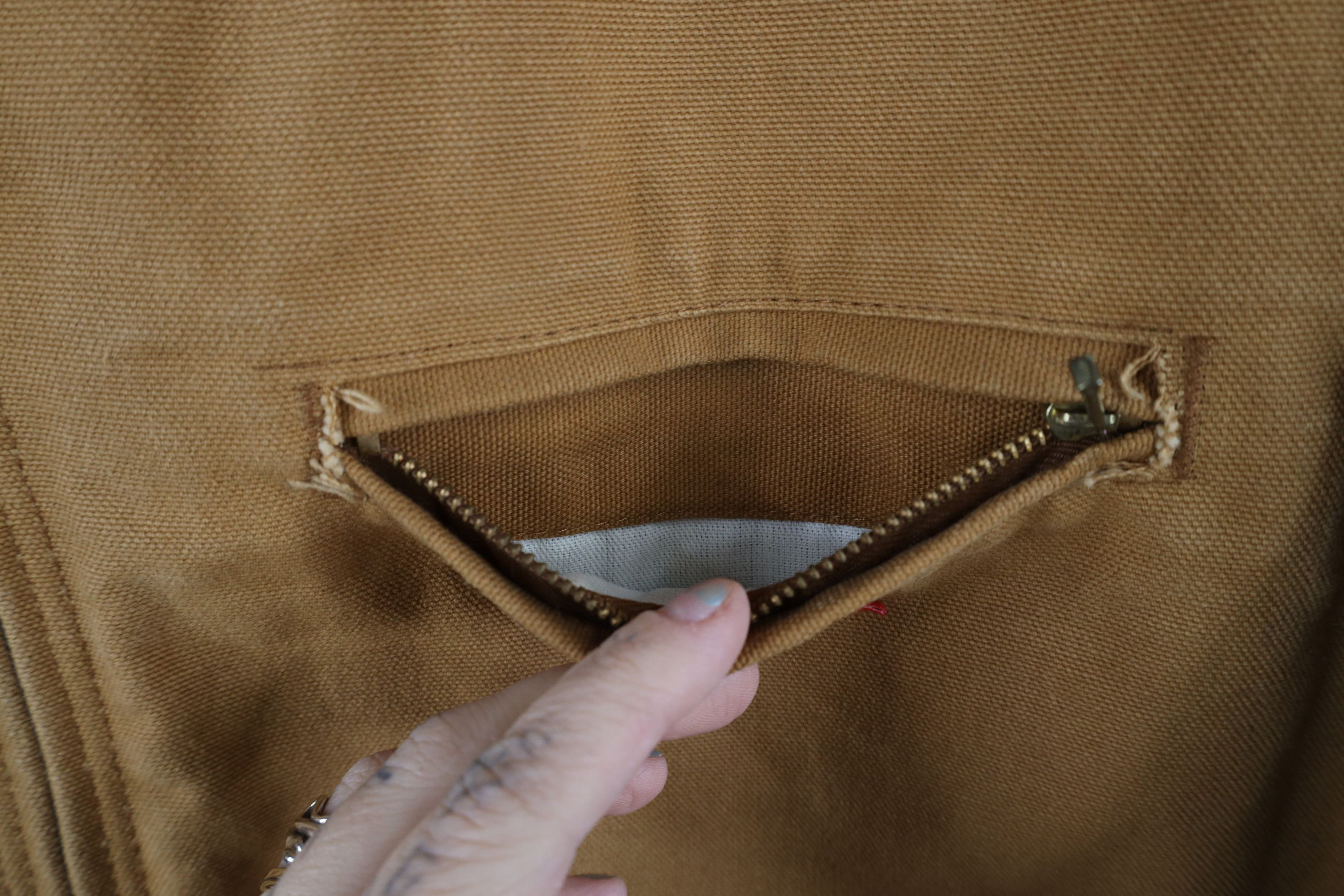 Dickies × Vintage Vintage 90s Dickies Blanket Lined Detroit Jacket Duck Brown Size US XXL / EU 58 / 5 - 6 Thumbnail