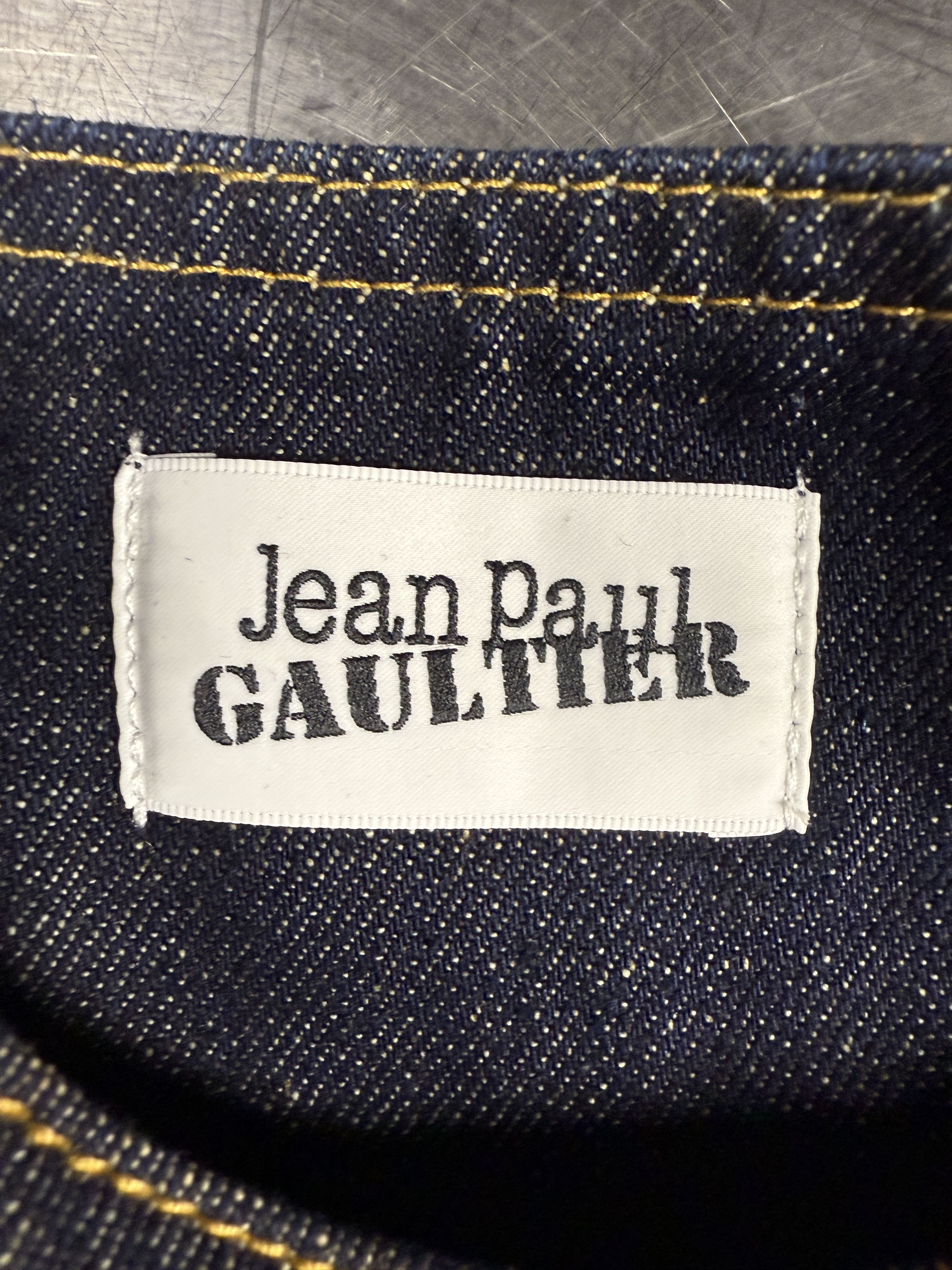 Jean Paul Gaultier $912 Jean Paul Gaultier Denim Bustier Size S / US 4 / IT 40 - 8 Thumbnail