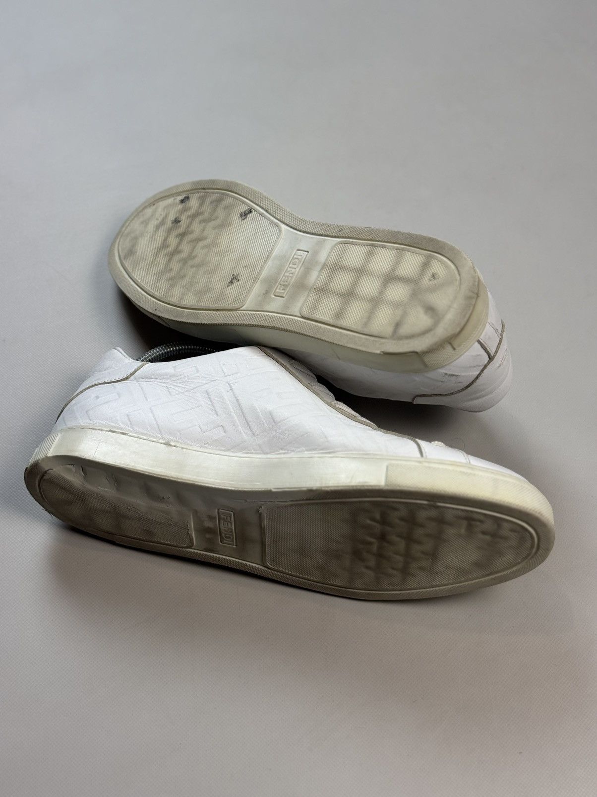 Fendi FF Monogram Leather Low Top Casual Lace Up Sneakers Shoes Size US 14 / EU 47 - 17 Thumbnail