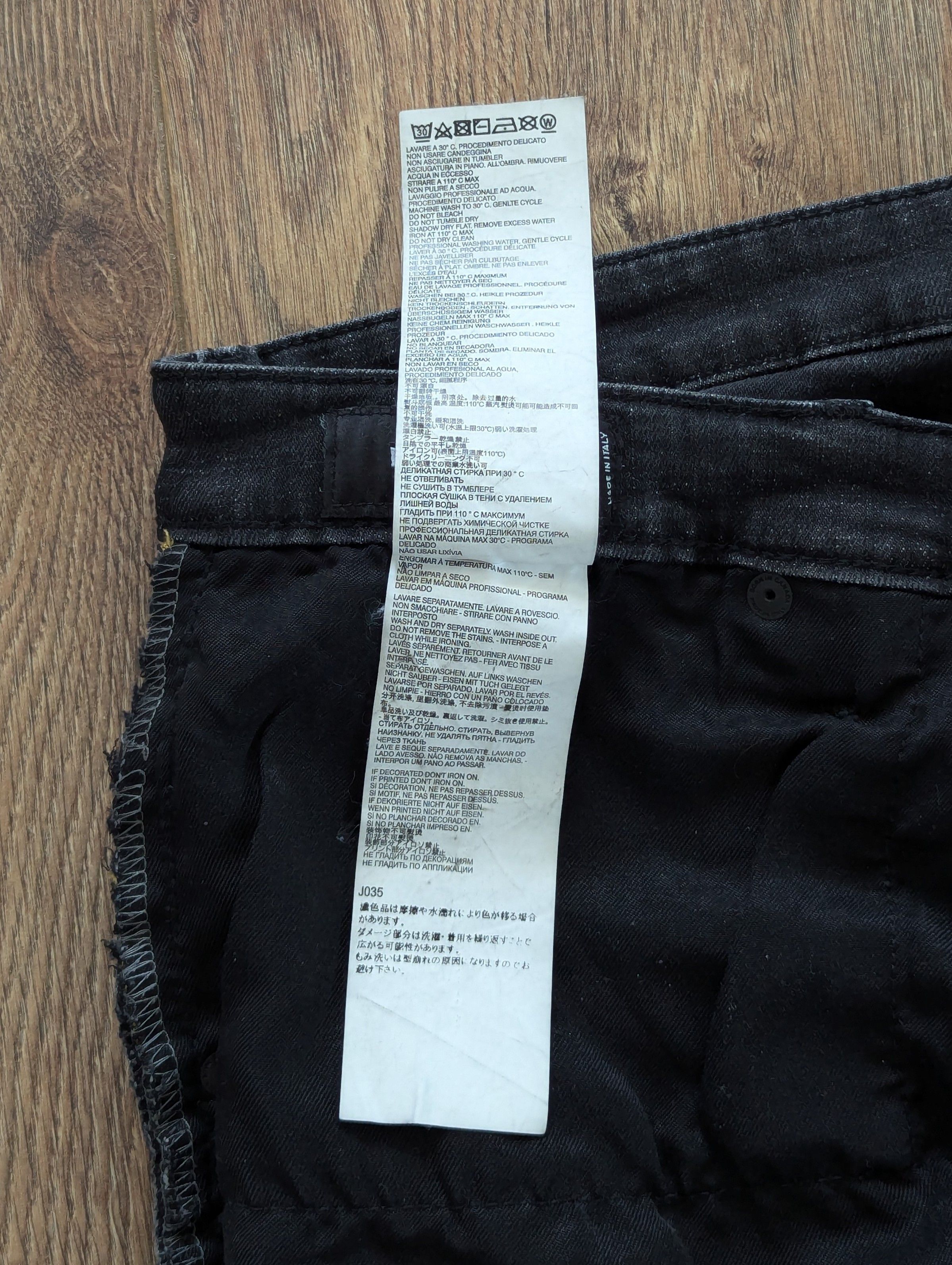 Dsquared2 Dsquared2 Tidy Biker Jean Black Men's Pants Luxury Brand Size US 34 / EU 50 - 17 Thumbnail