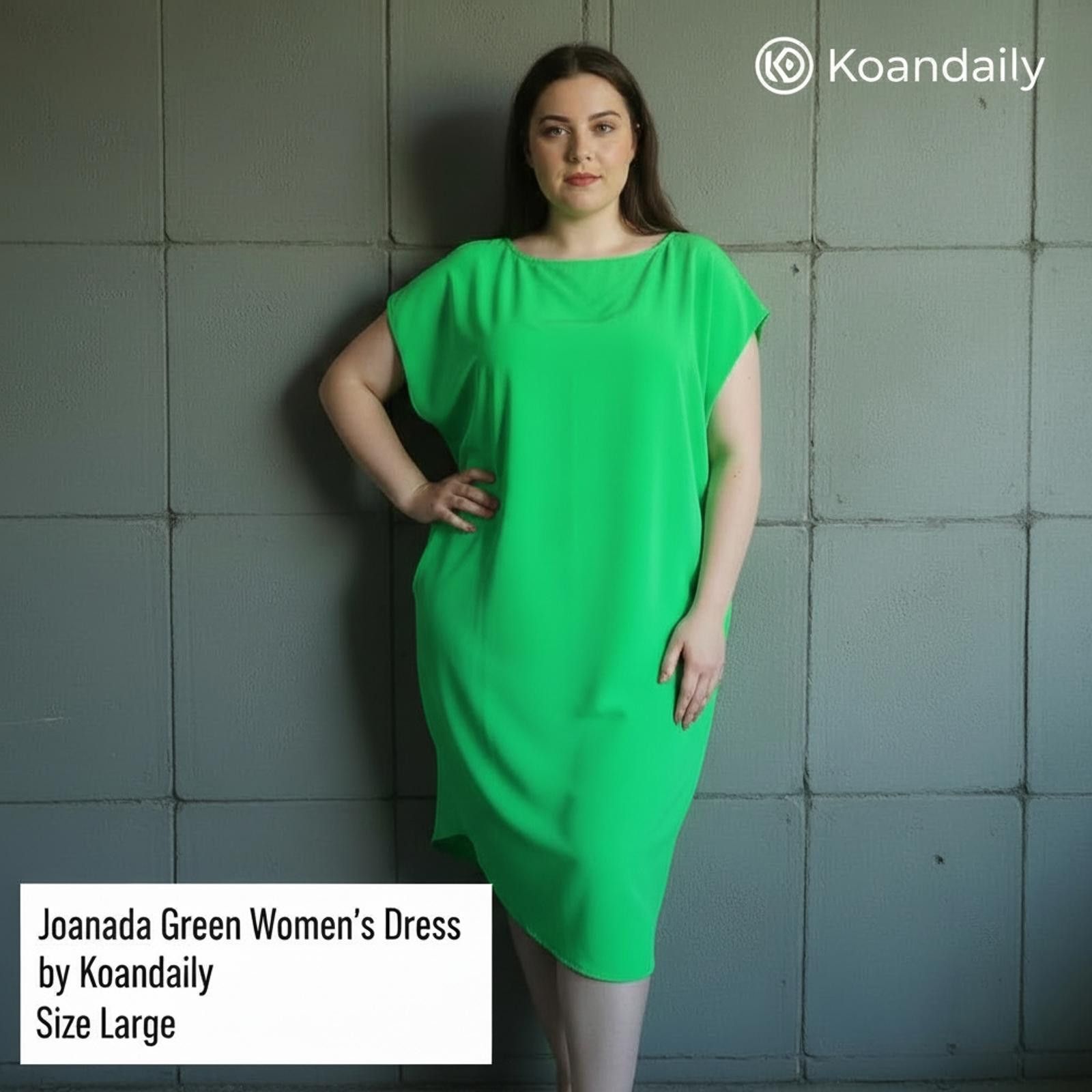 Other Joanada Green Women's Dress - Size Large Size L / US 10 / IT 46 - 1 Thumbnail