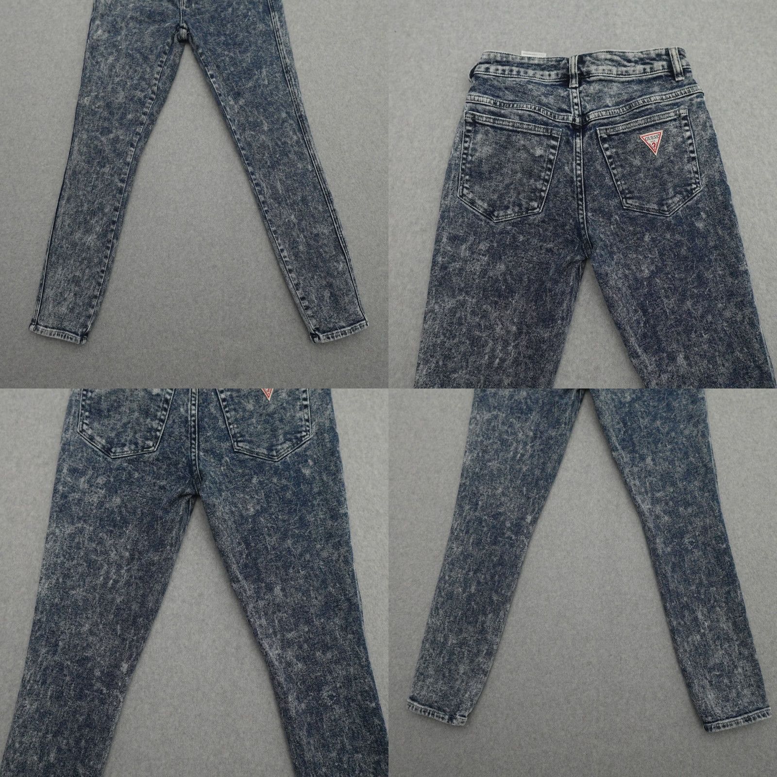 Guess GUESS Jeans Women's 26 (26X28) Acid Wash Skinny Button Fly Blue Jeans Size 26" / US 2 / IT 38 - 9 Thumbnail