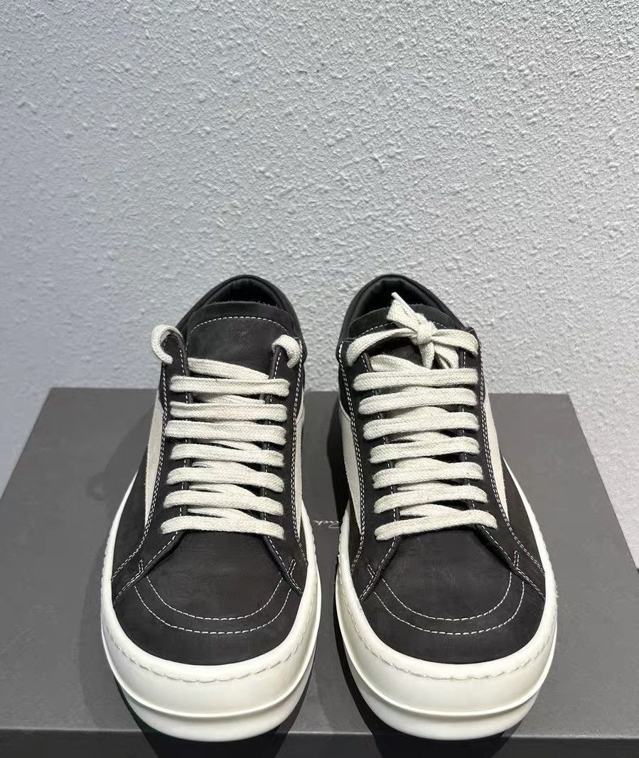 Rick Owens Rick Owens low-top Vans-inspired oatmeal gray suede Size US 7 / EU 40 - 3 Thumbnail