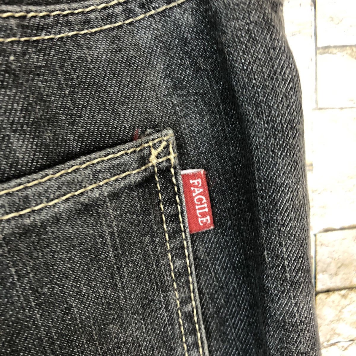 Japanese Brand Facilie Black vintage denim Jeans #A1120 Size 26" / US 2 / IT 38 - 17 Thumbnail