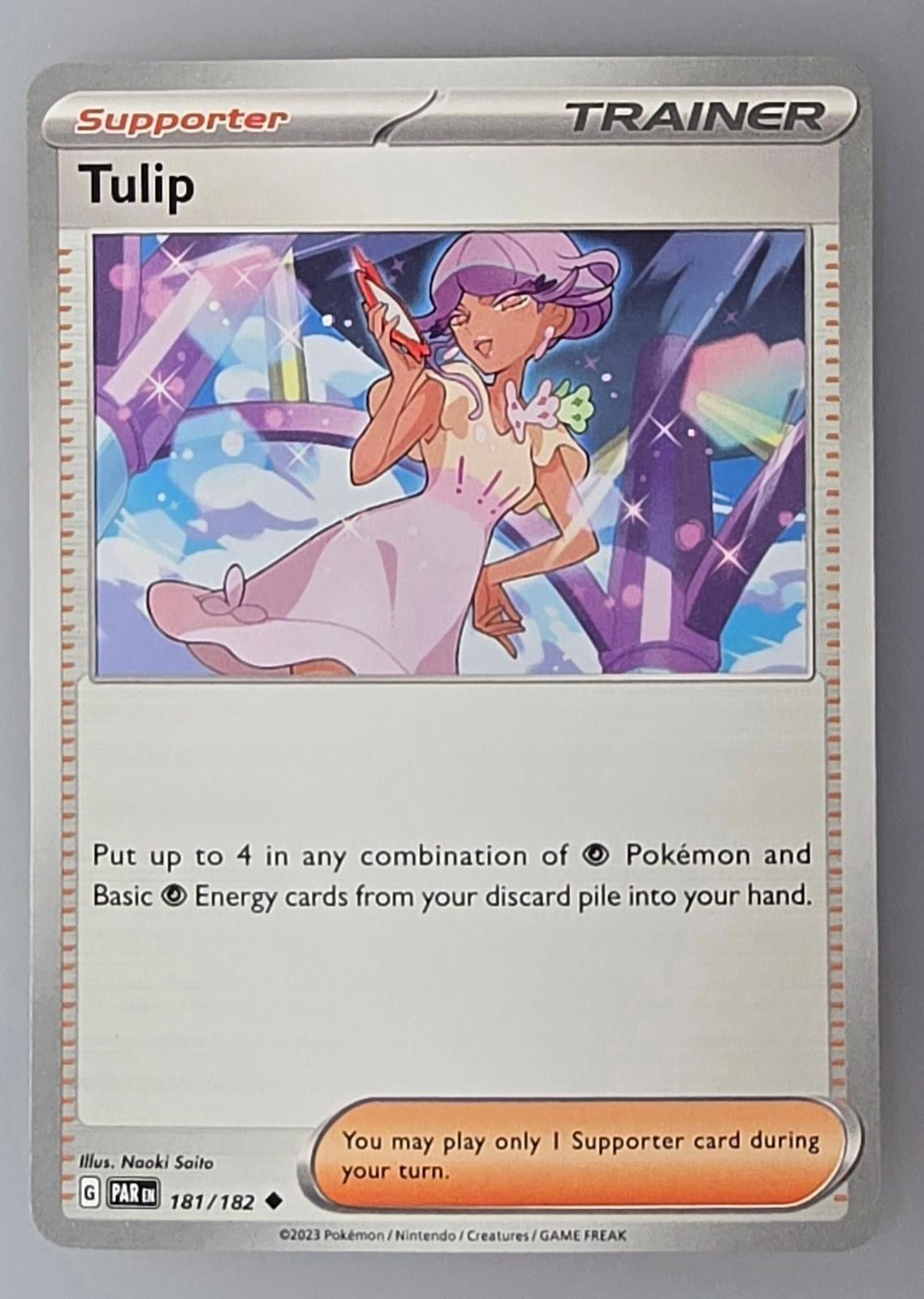 Pokemon Tulip (181/182) Pokémon card Scarlet & Violet: Paradox Rift Size ONE SIZE - 1 Thumbnail
