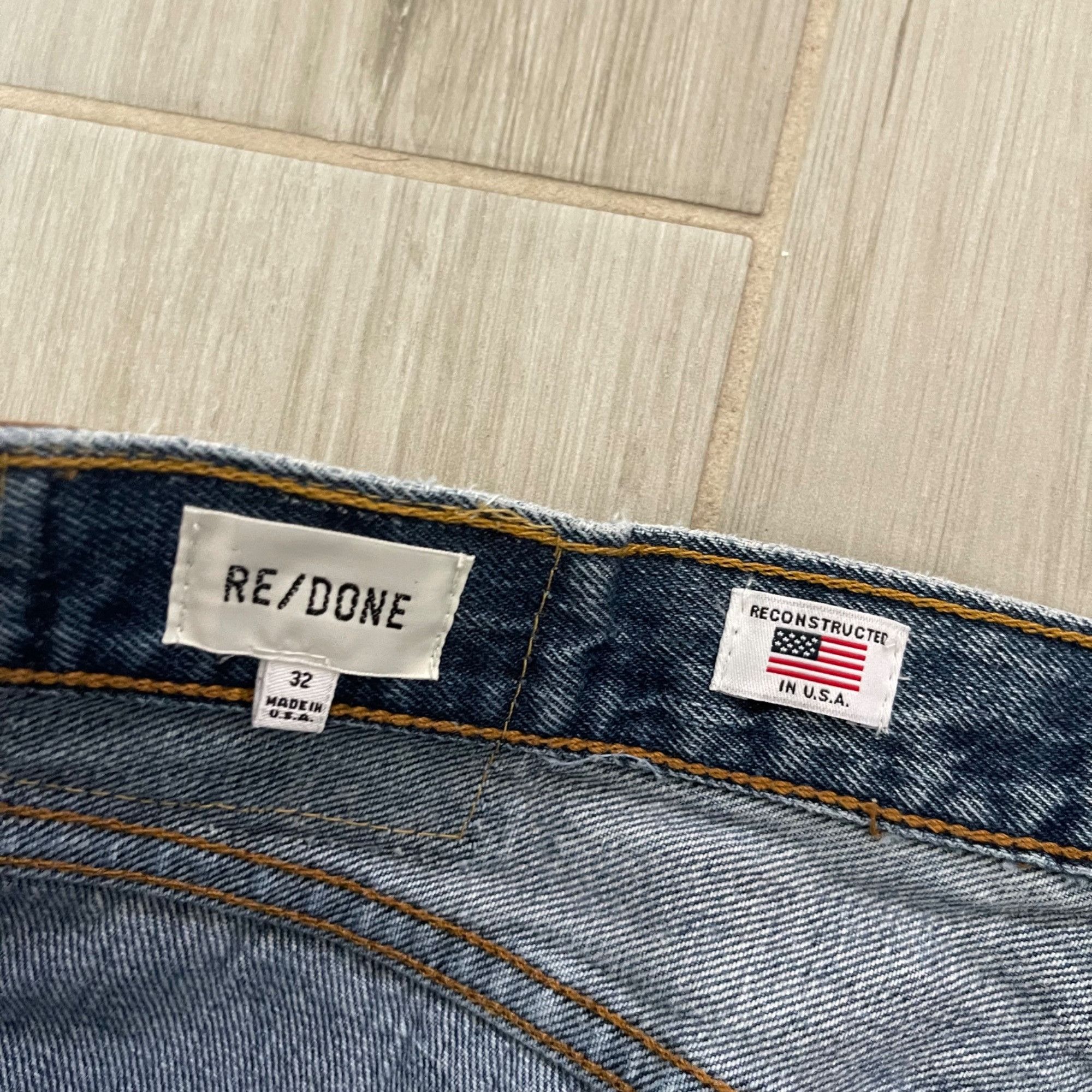 Levi's Vintage Clothing × RE/DONE $495 NWT RE/DONE x LEVI'S ASSORTED INDIGO BIG BOY 501 JEANS Size US 32 / EU 48 - 8 Thumbnail